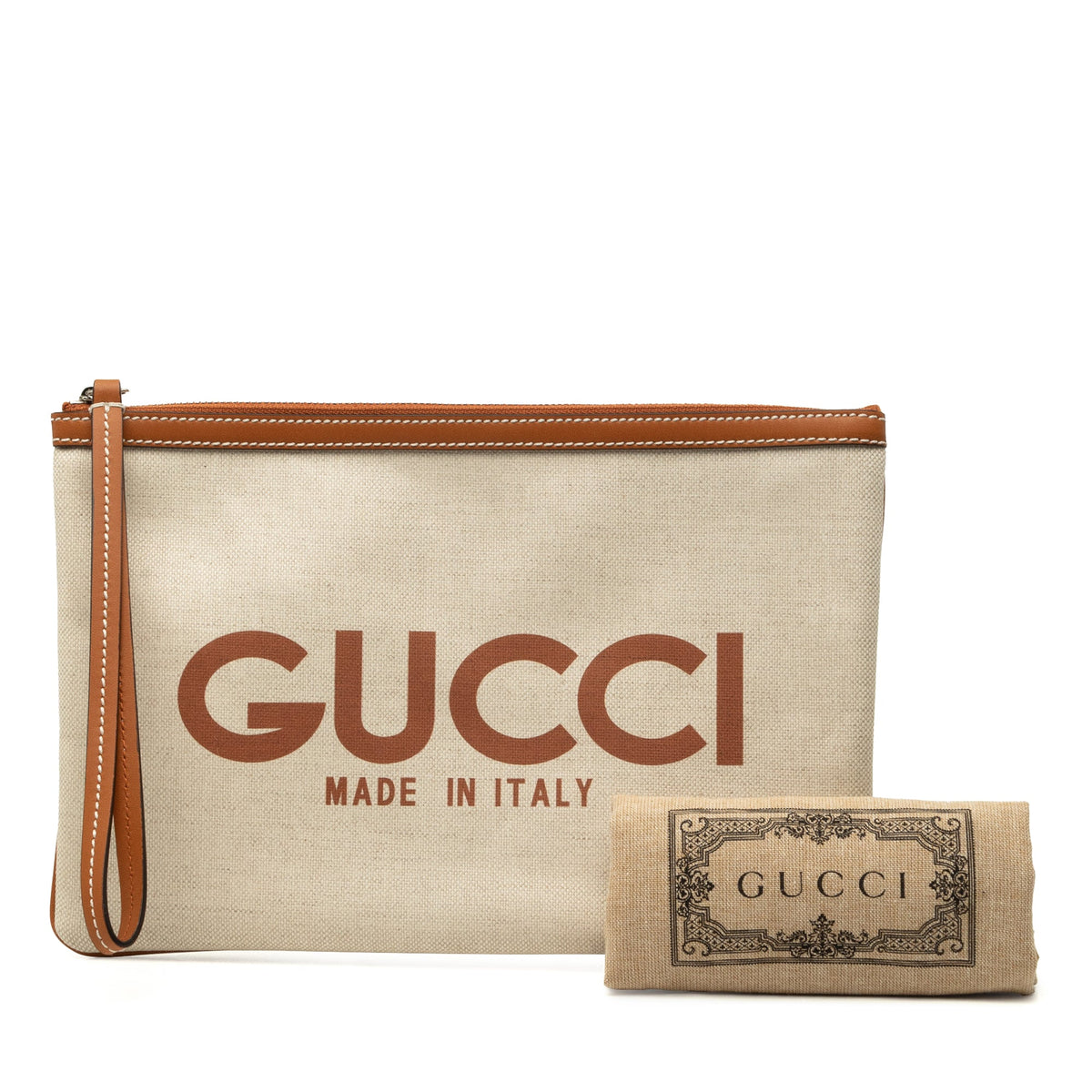 Gucci Canvas Logo Clutch