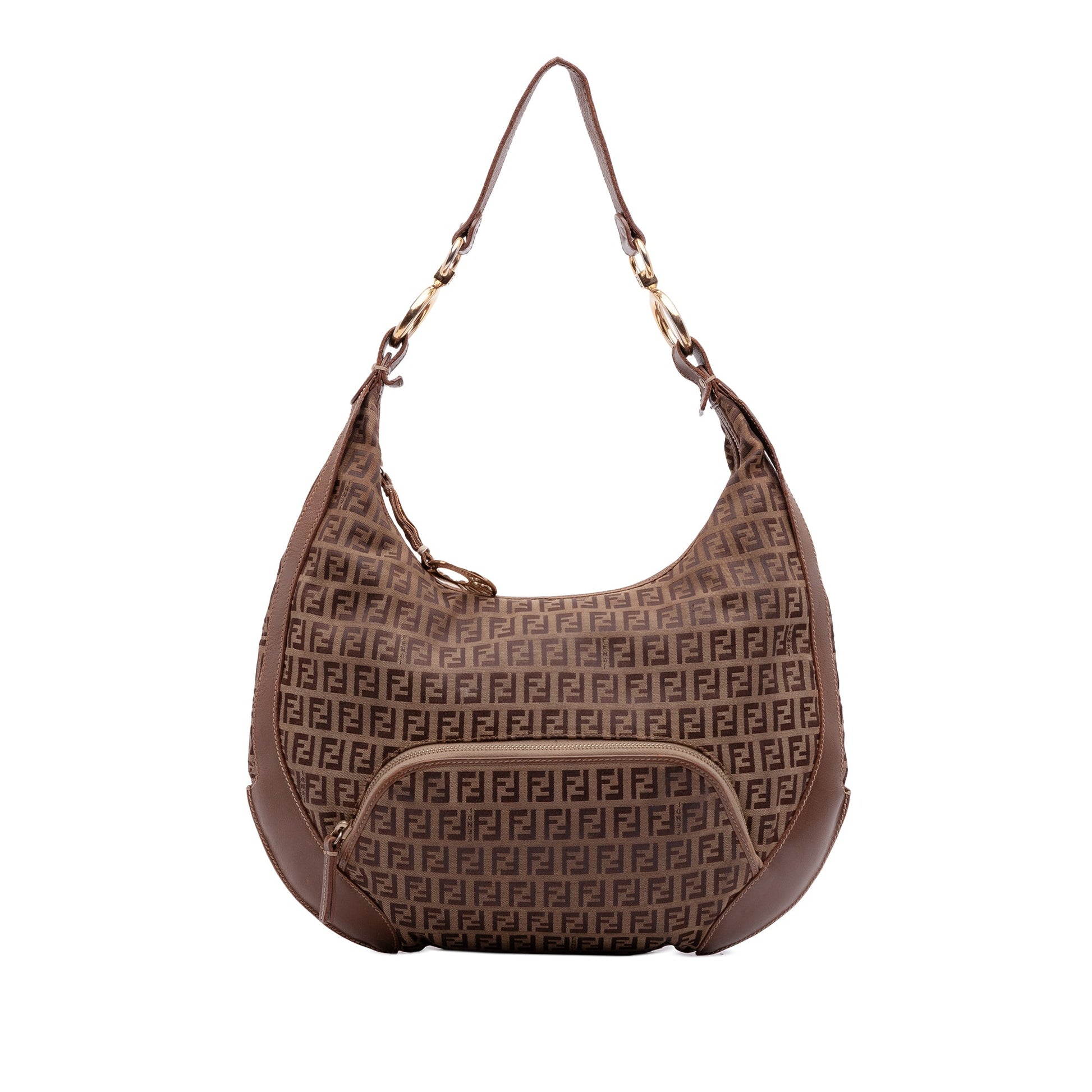 Fendi Zucchino Canvas Chef Pocket Hobo