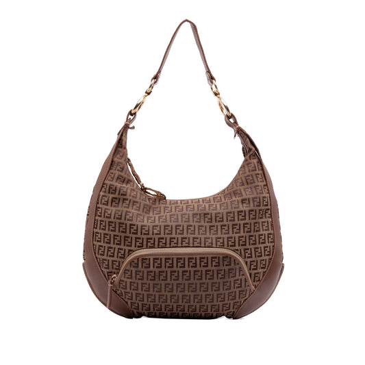 Fendi Zucchino Canvas Chef Pocket Hobo