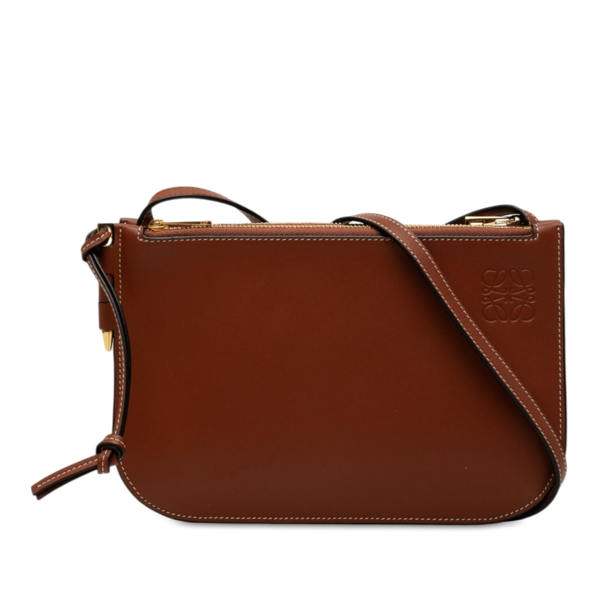 LOEWE Leather Gate Double Zip Pouch