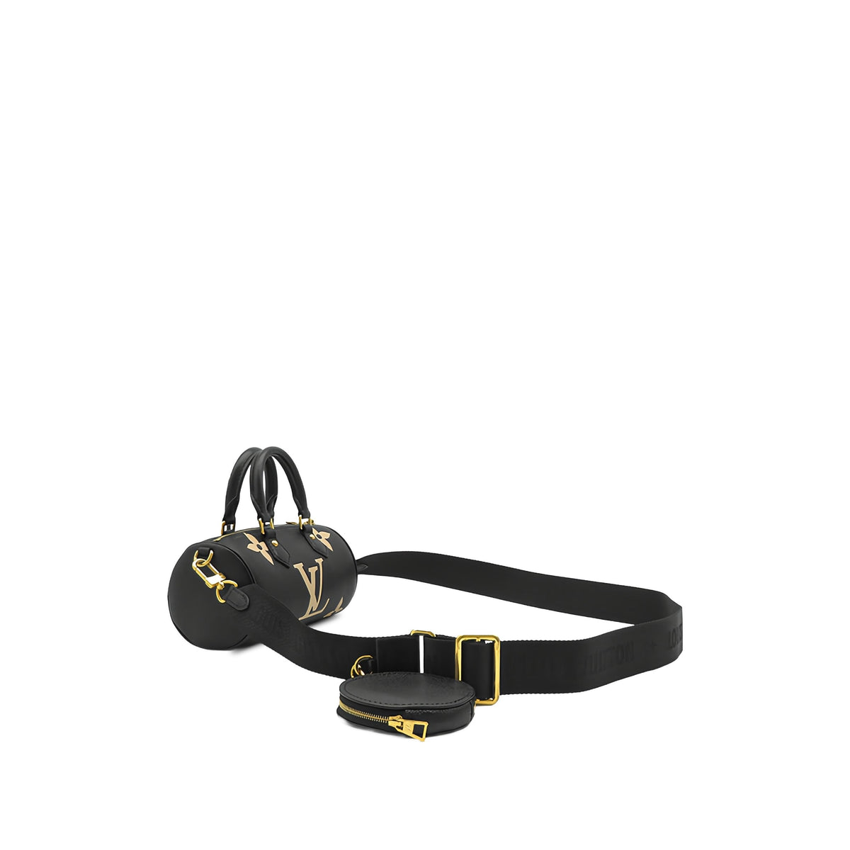 Louis Vuitton Bicolor Monogram Empreinte Giant Papillon BB — Black