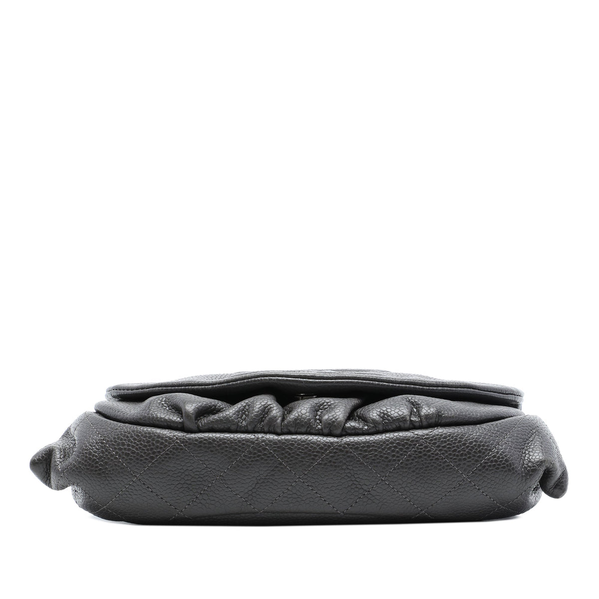 Chanel CC Caviar Half Moon Wallet on Chain