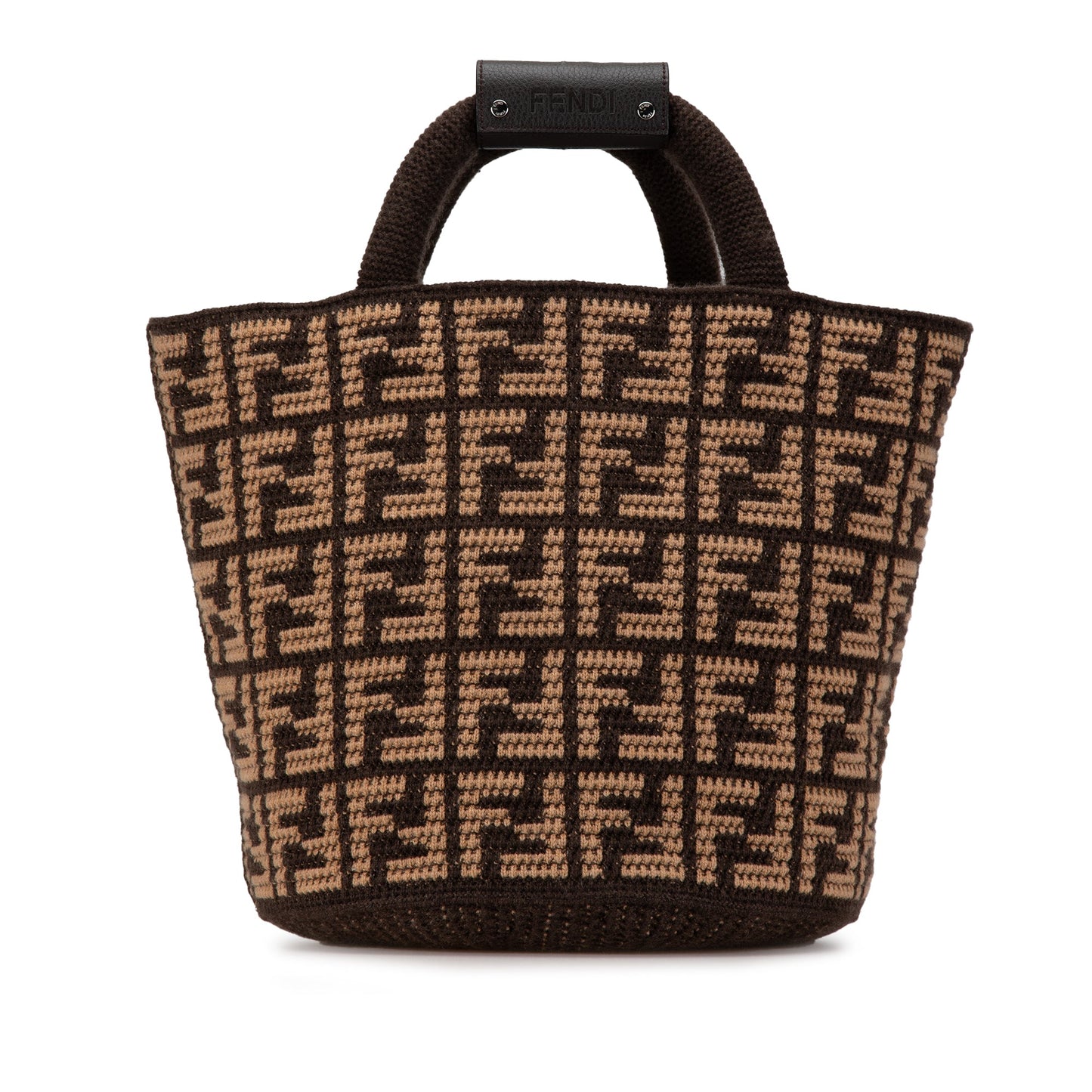 Fendi Zucca Cashmere Shopping Tote