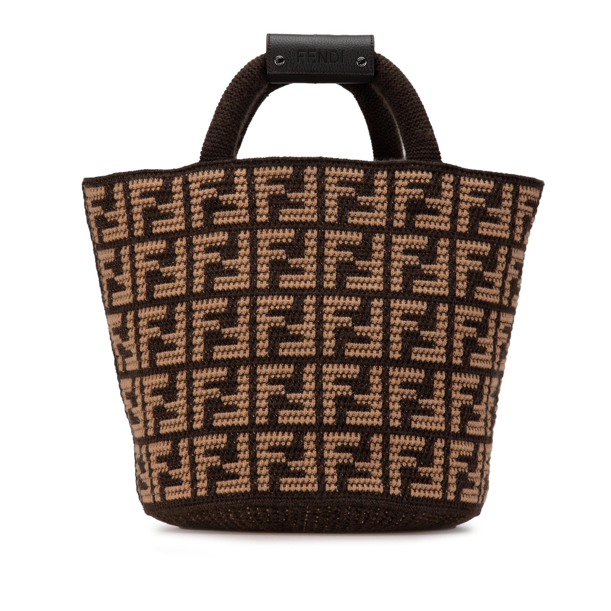 Fendi Zucca Cashmere Shopping Tote