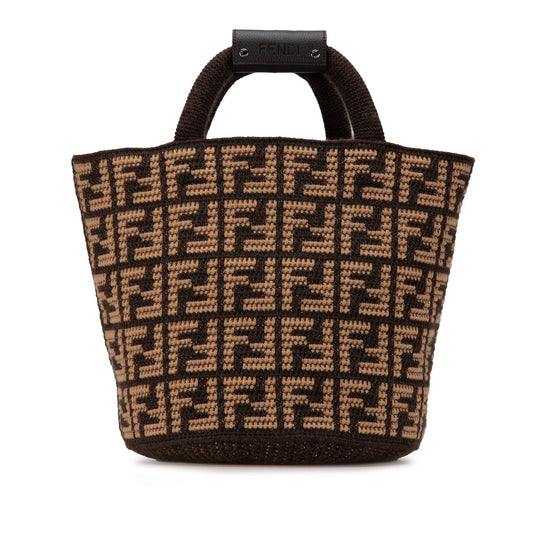 Fendi Zucca Cashmere Shopping Tote