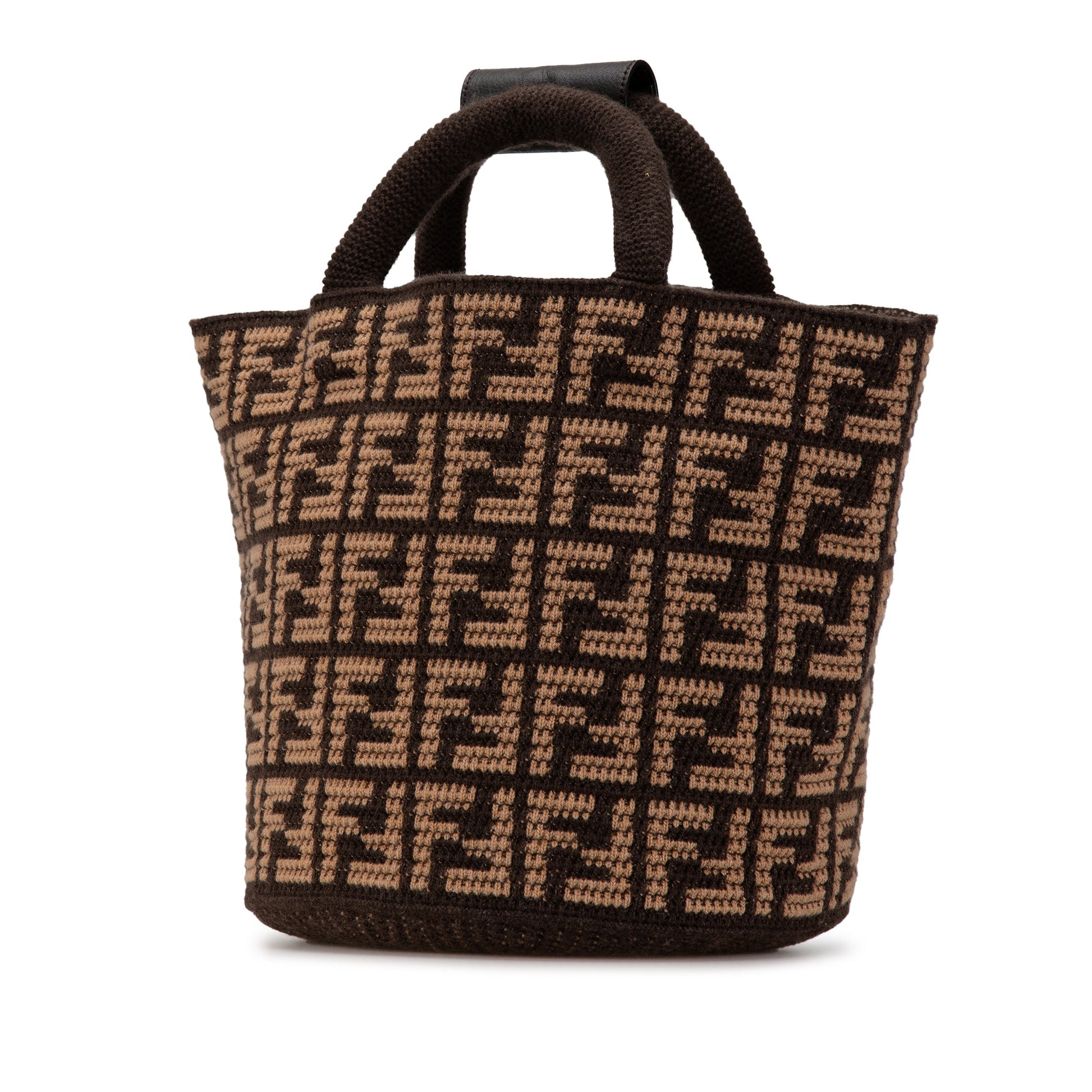 Fendi Zucca Cashmere Shopping Tote