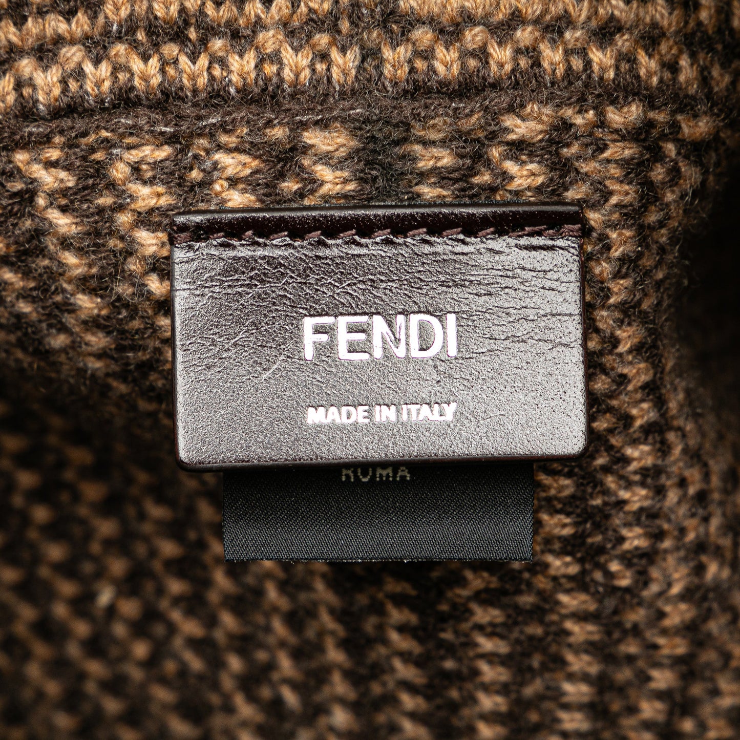 Fendi Zucca Cashmere Shopping Tote