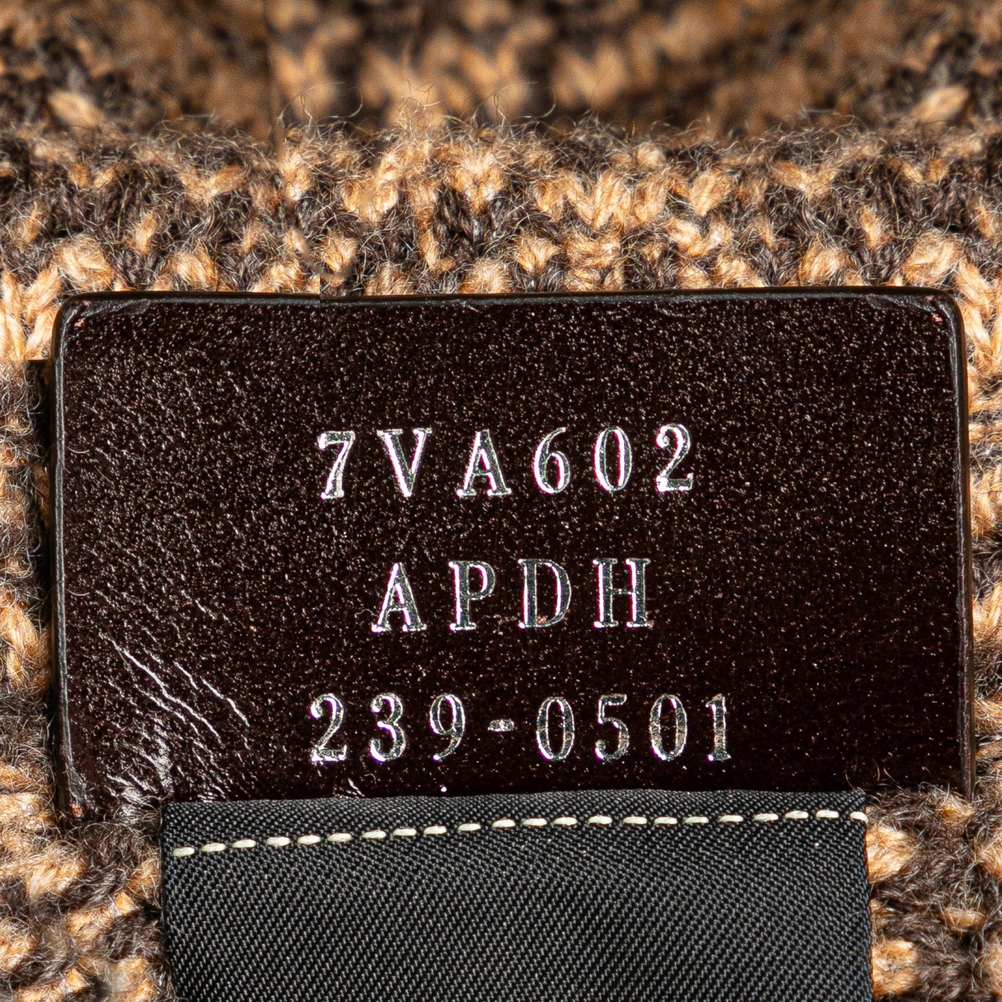 Fendi Zucca Cashmere Shopping Tote