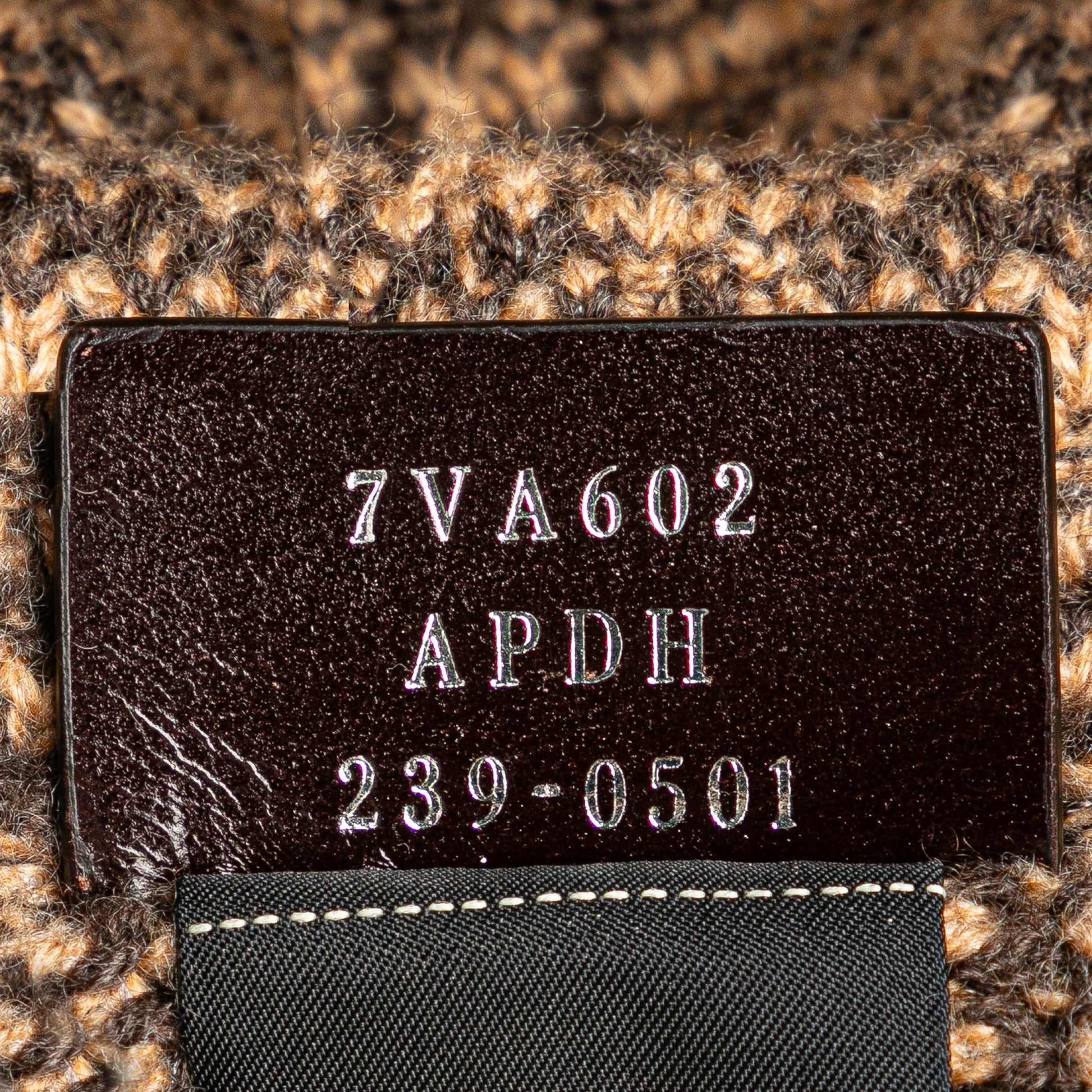 Fendi Zucca Cashmere Shopping Tote