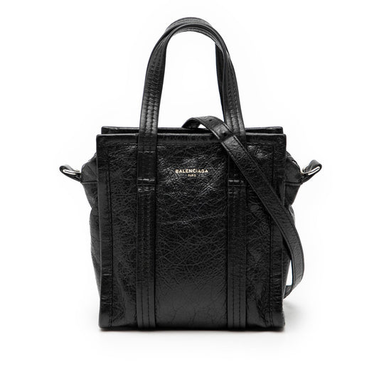 Balenciaga Lambskin Bazar Shopper Satchel XXS