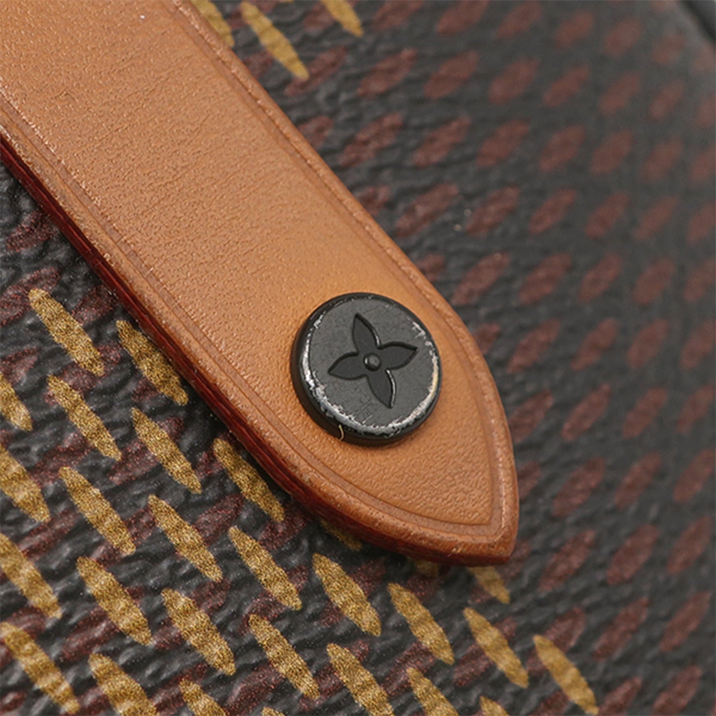 Louis Vuitton Nigo Giant Damier Ebene Tortoise Double Phone Pouch