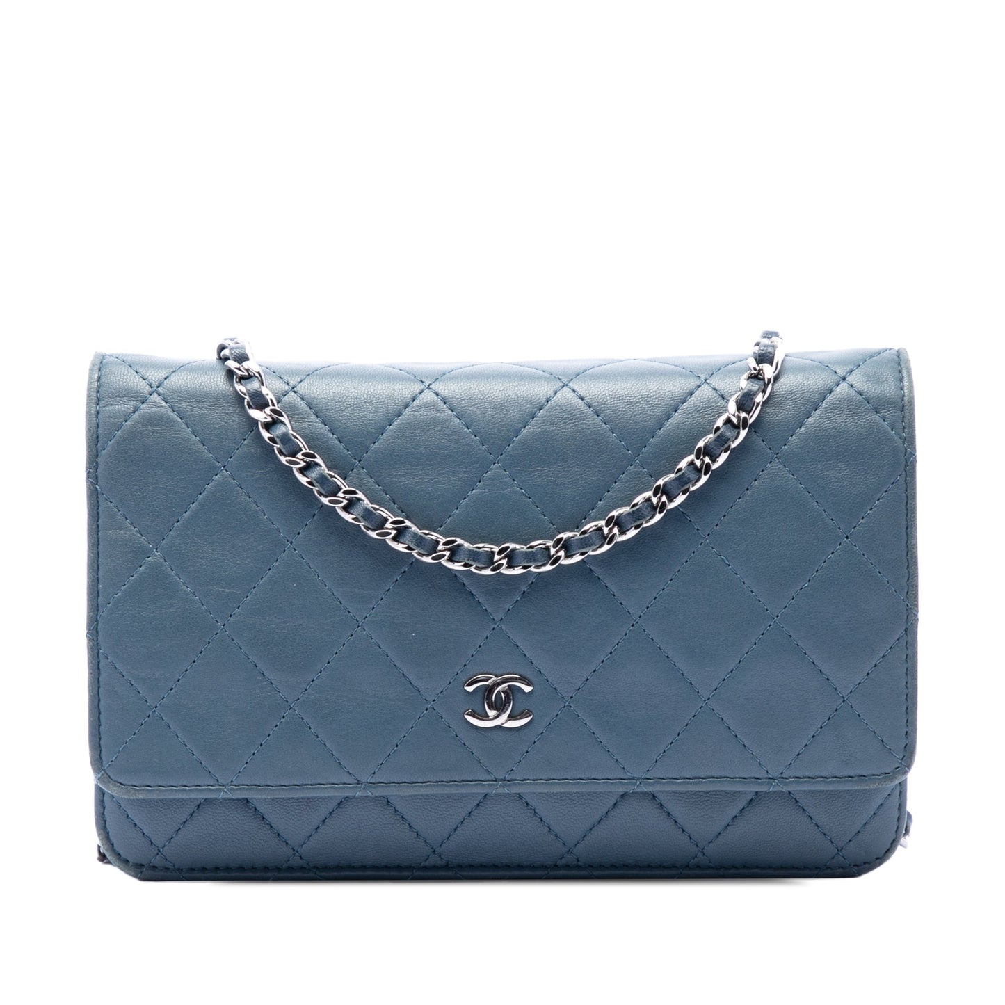 Chanel CC Quilted Lambskin Wallet On Chain