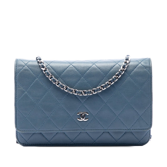 Chanel CC Quilted Lambskin Wallet On Chain