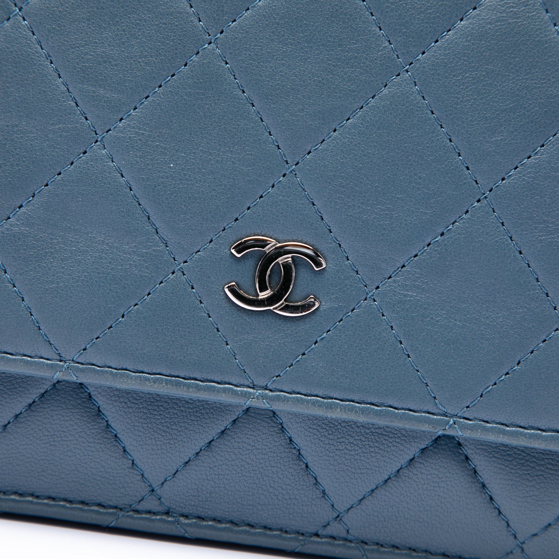 Chanel CC Quilted Lambskin Wallet On Chain