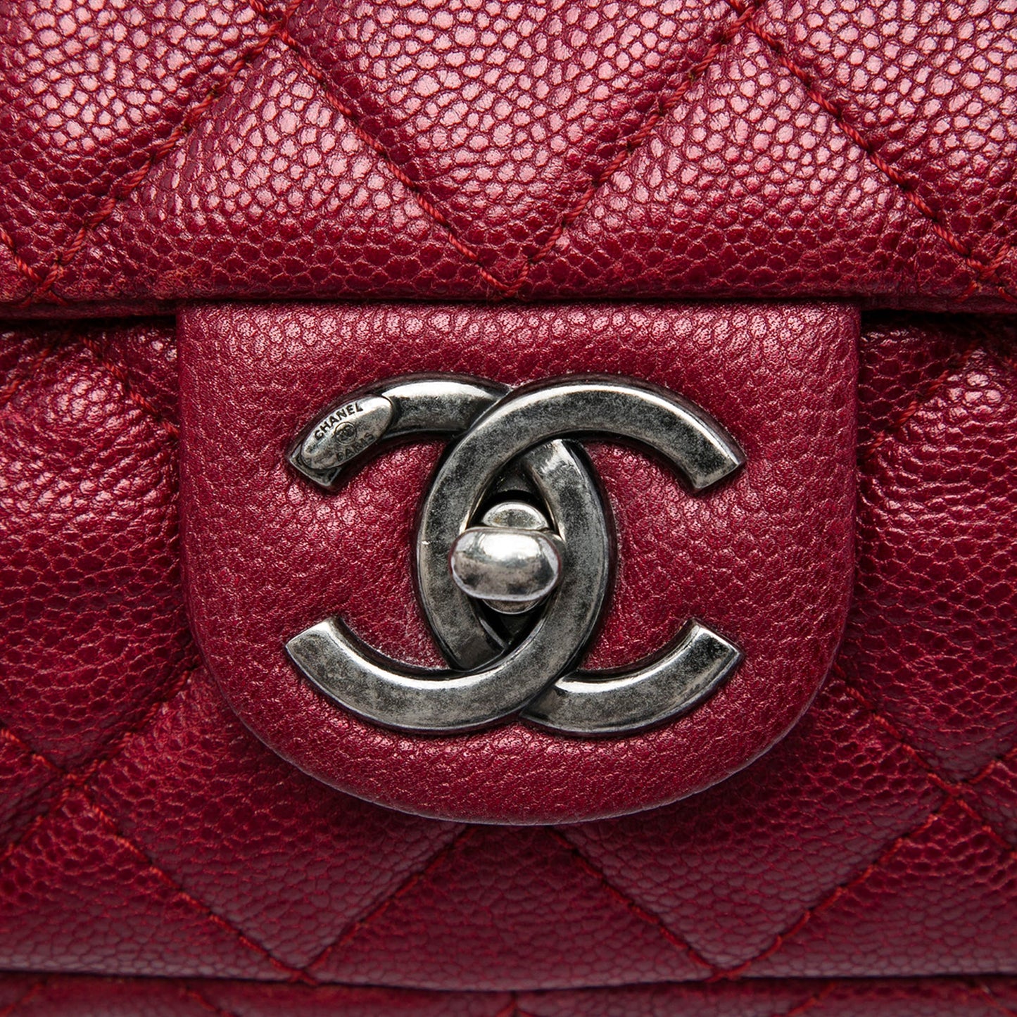 Chanel Jumbo Quilted Iridescent Caviar Easy Flap