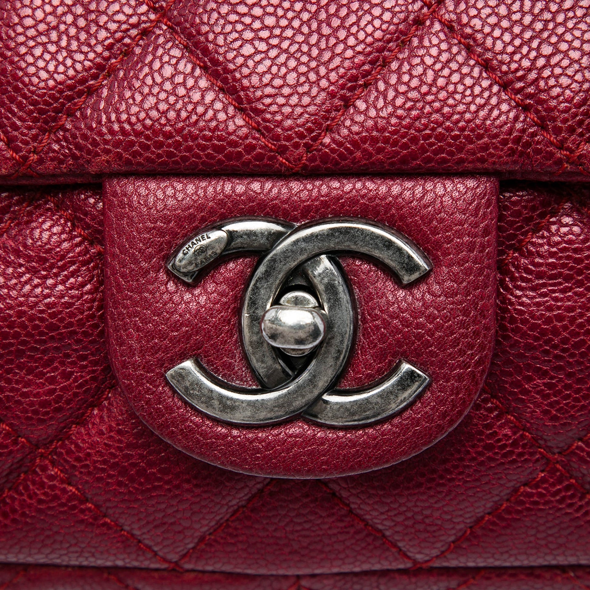 Chanel Jumbo Quilted Iridescent Caviar Easy Flap