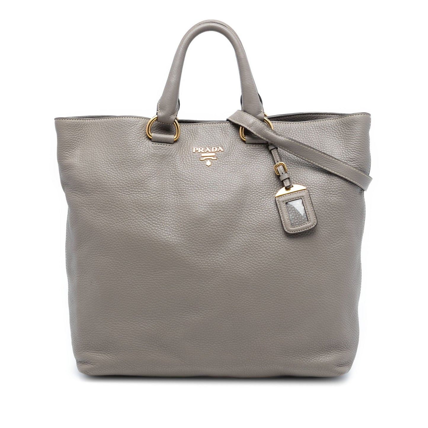 Prada Vitello Daino Open Convertible Tote