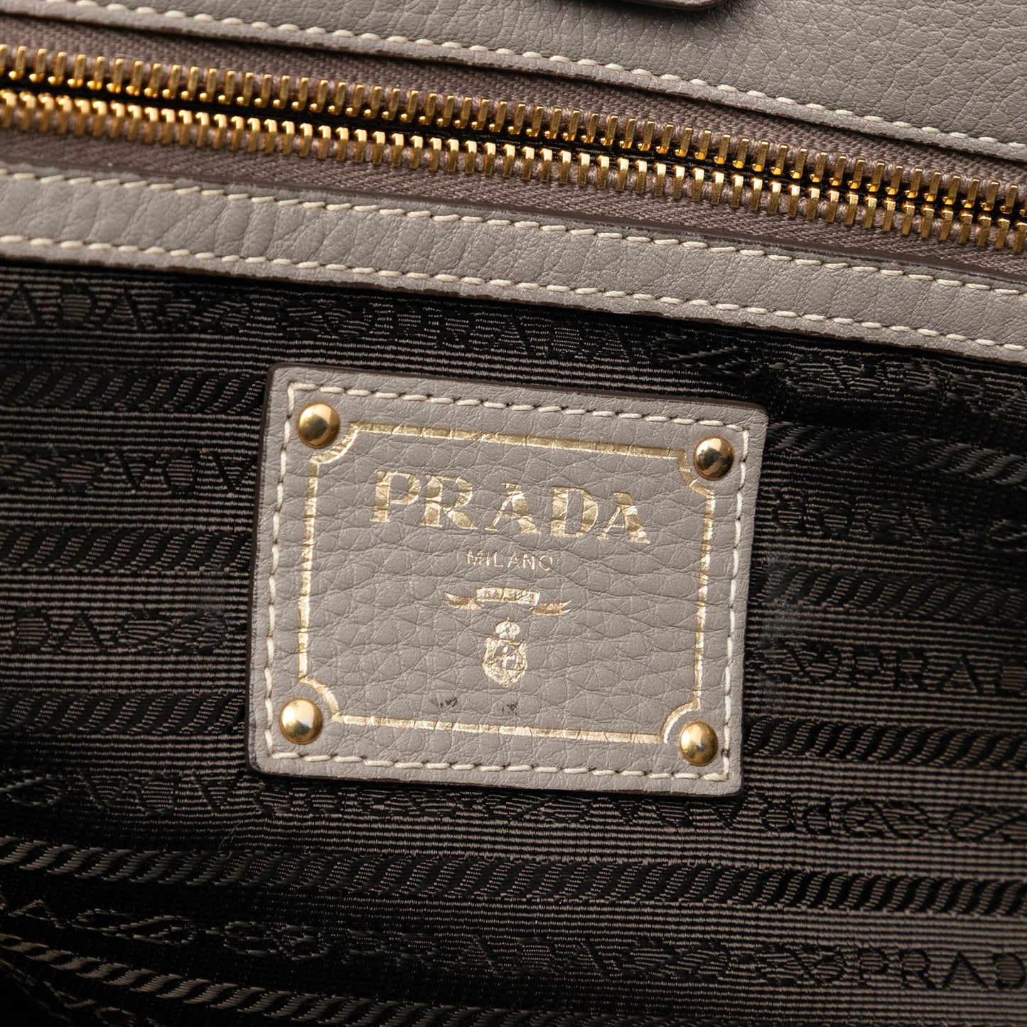 Prada Vitello Daino Open Convertible Tote