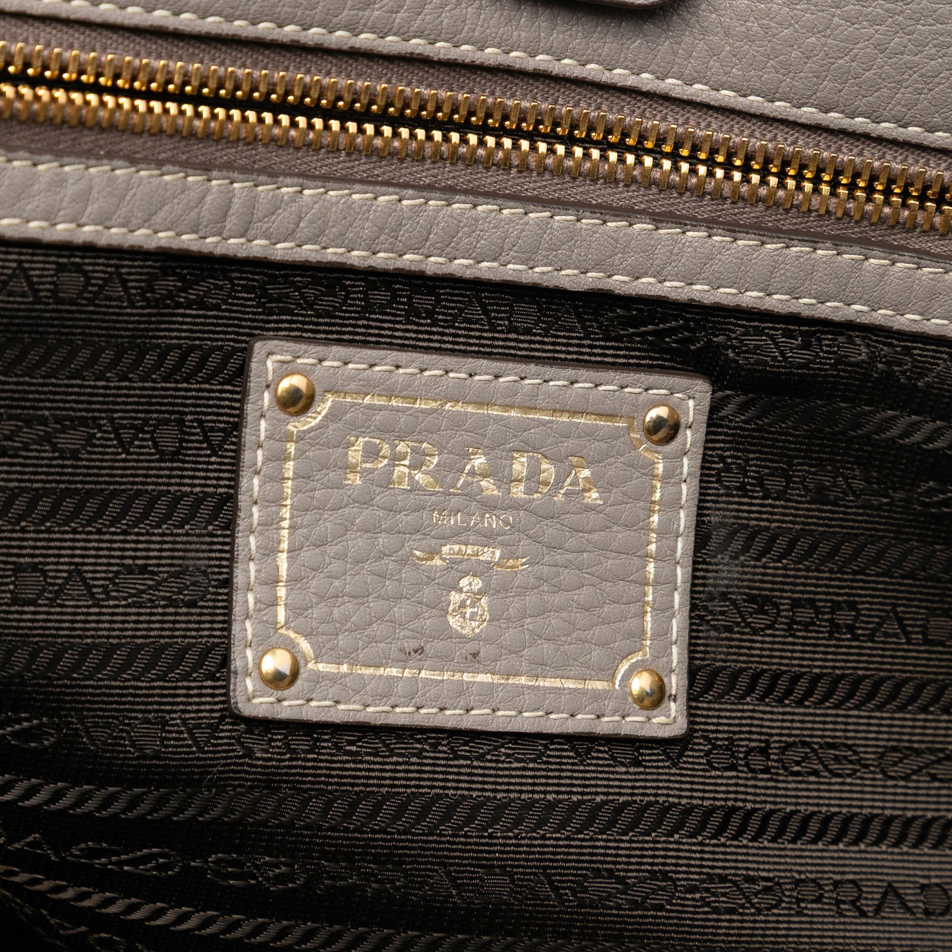 Prada Vitello Daino Open Convertible Tote