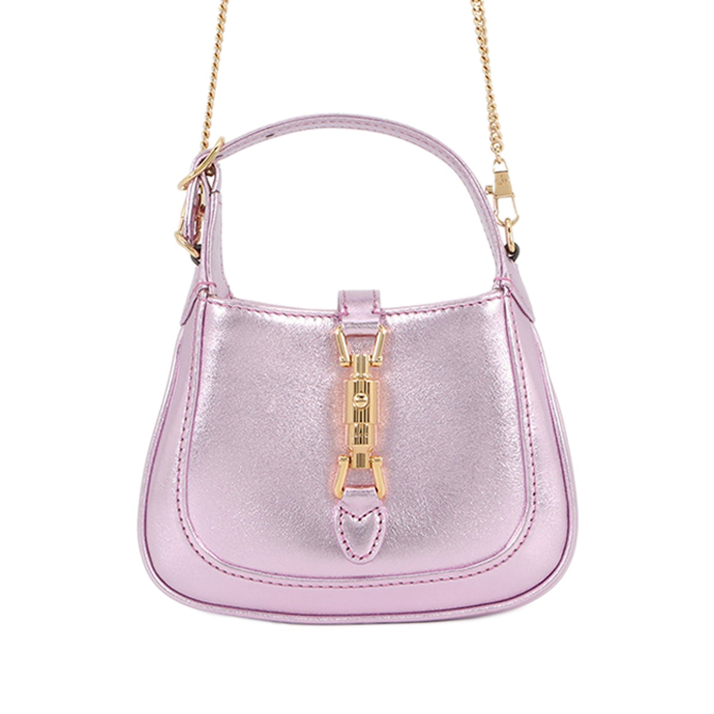 Gucci Nano Metallic Calfskin Jackie 1961 Satchel