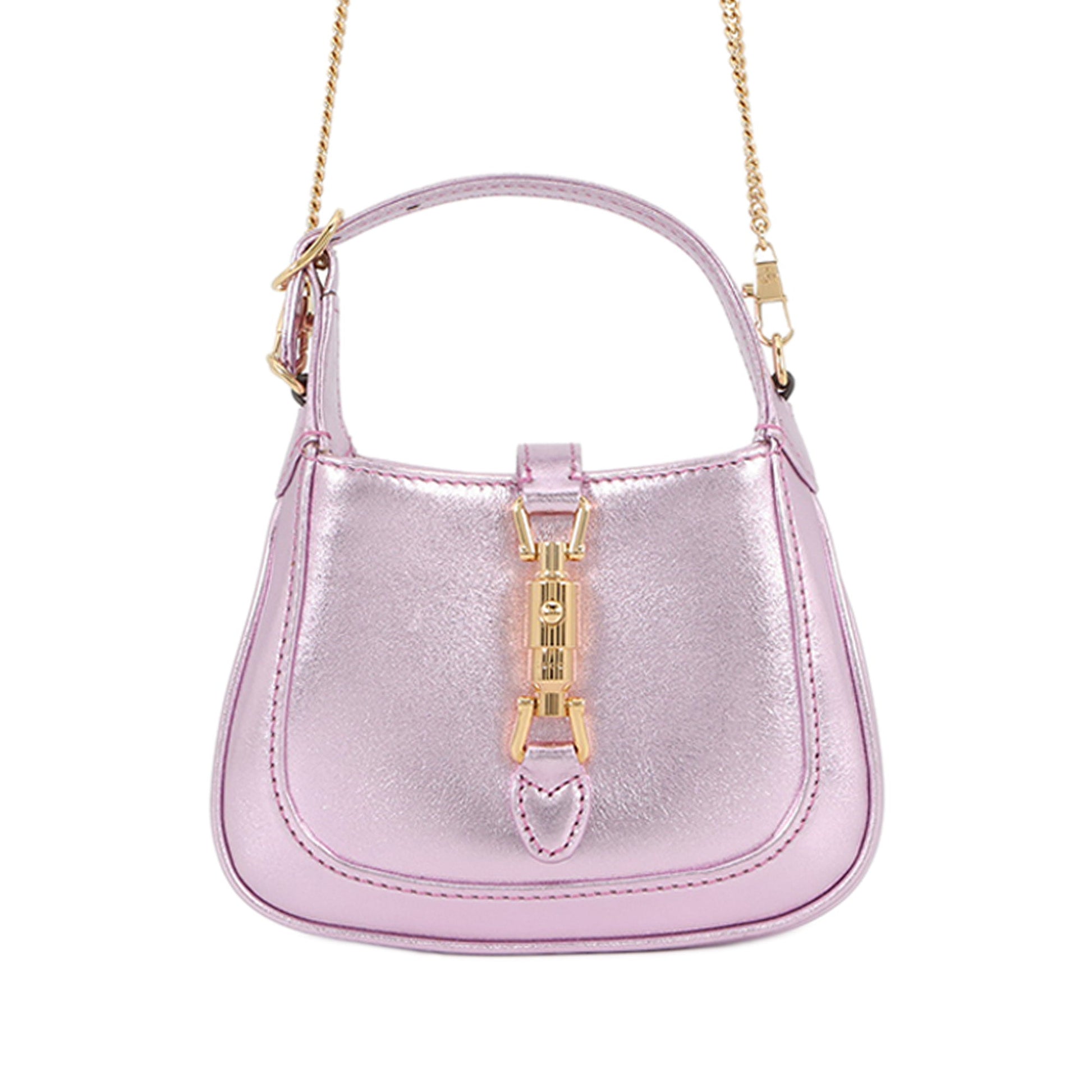 Gucci Nano Metallic Calfskin Jackie 1961 Satchel