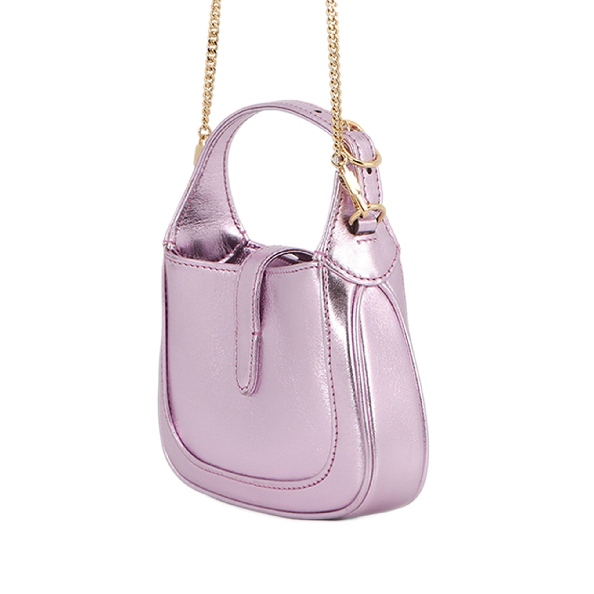 Gucci Nano Metallic Calfskin Jackie 1961 Satchel