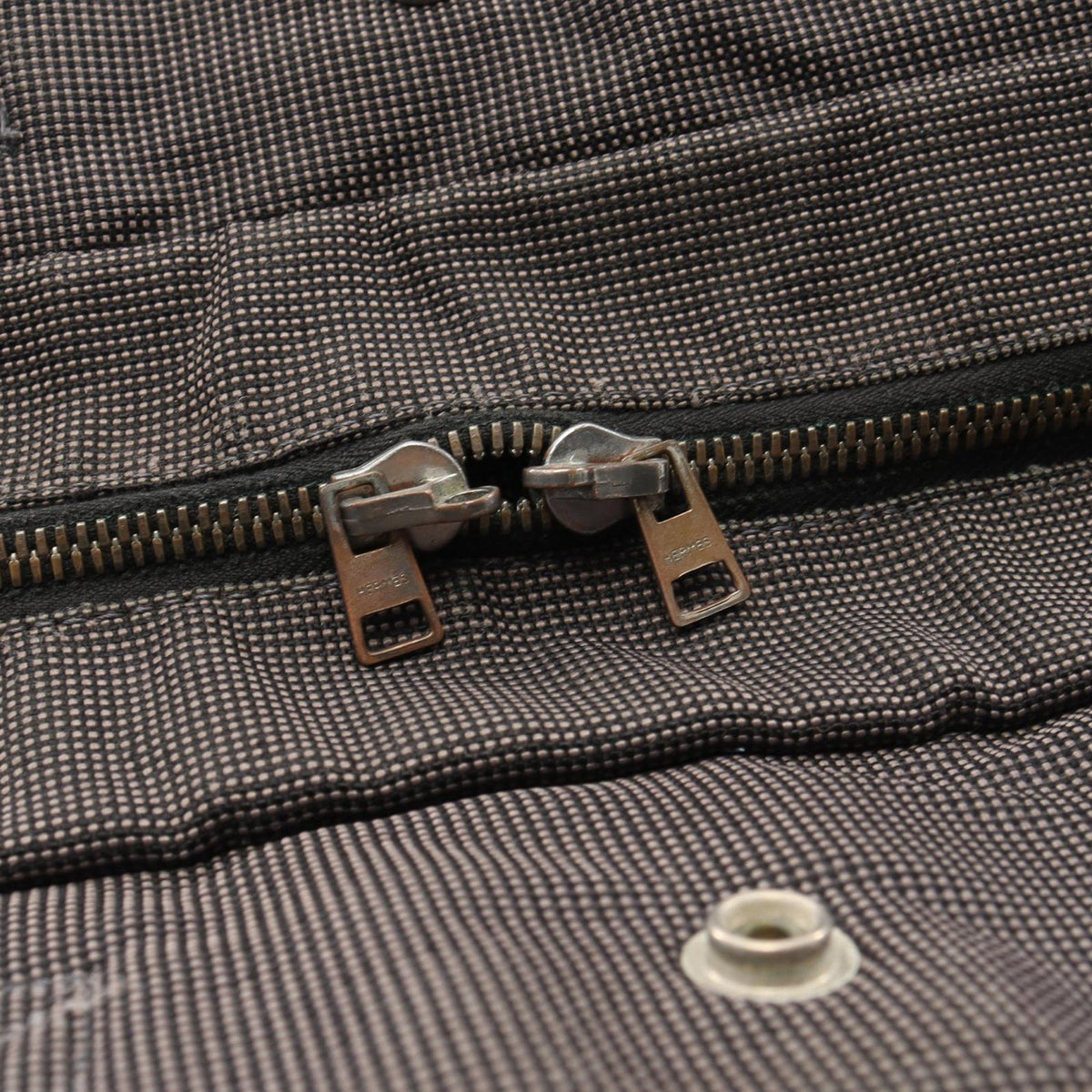Hermès Canvas Herline MM — Gray