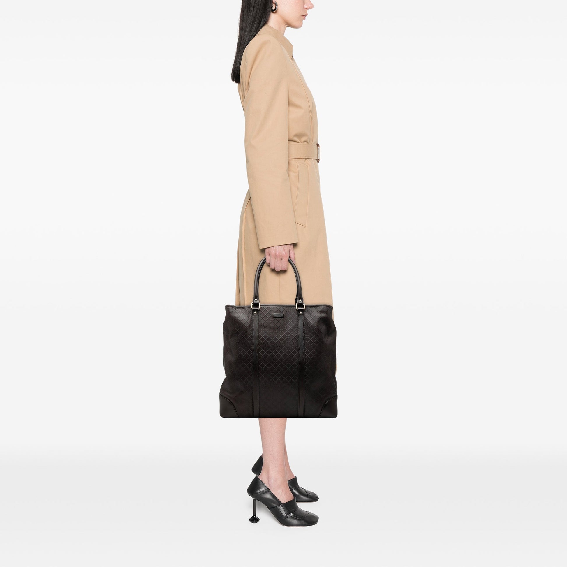 Diamante Leather Hilary Lux Joy Vertical Tote