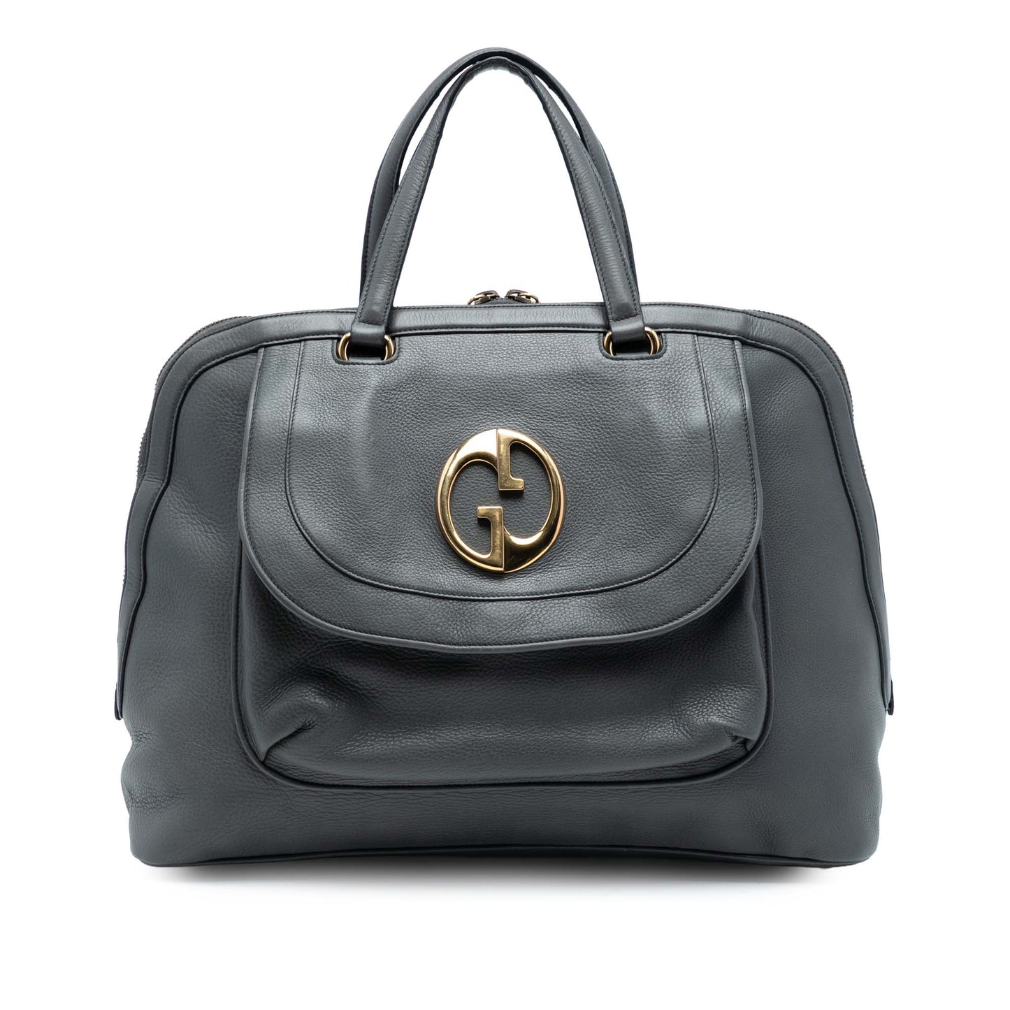 Gucci Leather 1973 Top Handle Oversized Travel Bag