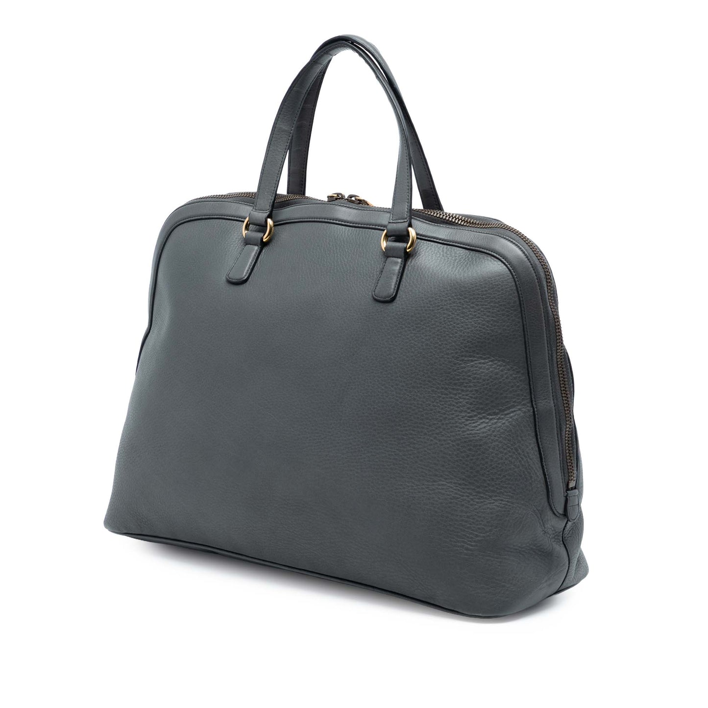 Gucci Leather 1973 Top Handle Oversized Travel Bag