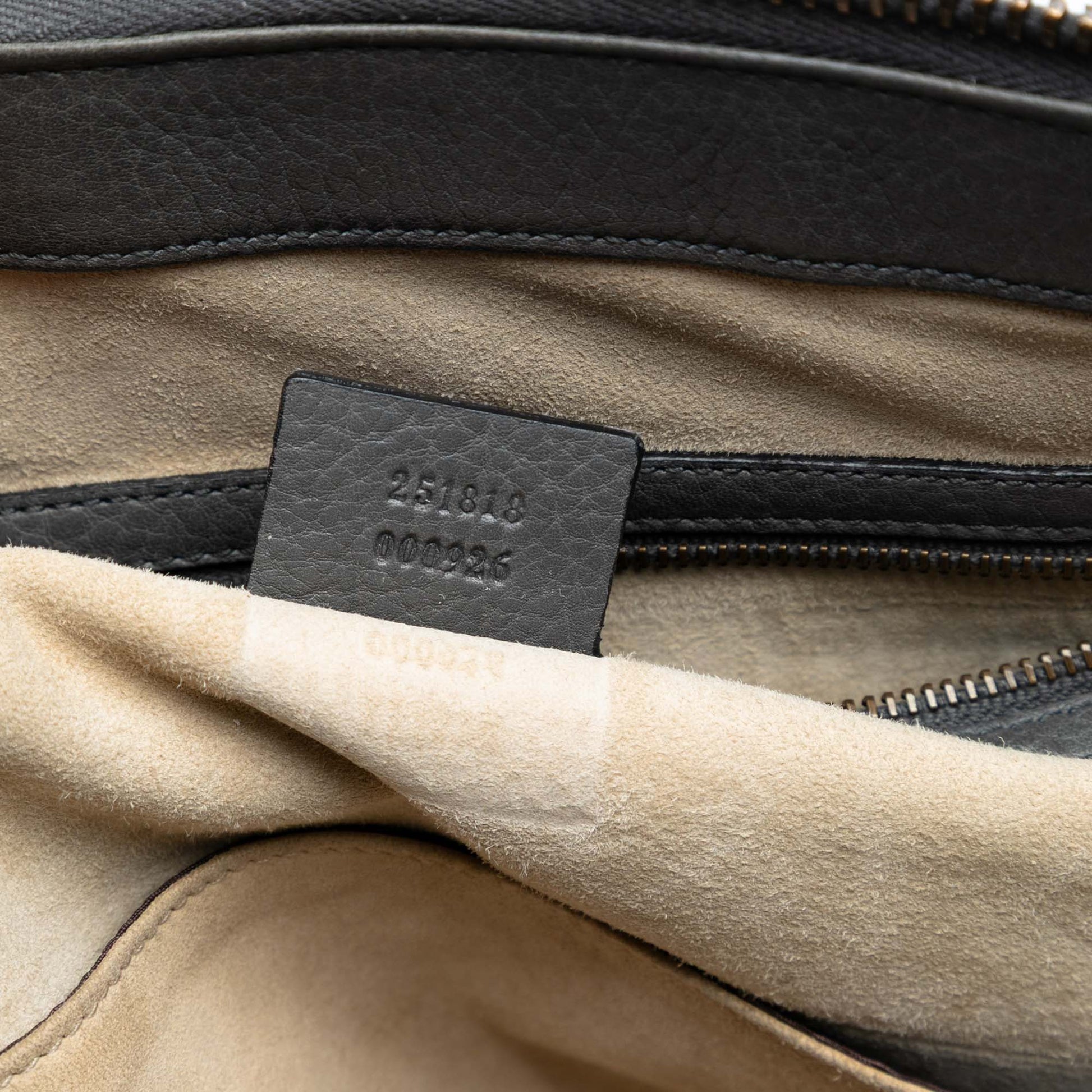 Gucci Leather 1973 Top Handle Oversized Travel Bag