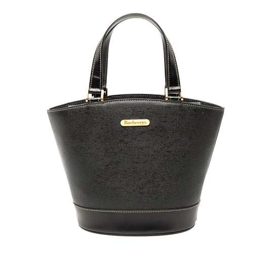 Burberry Leather Bucket Bag