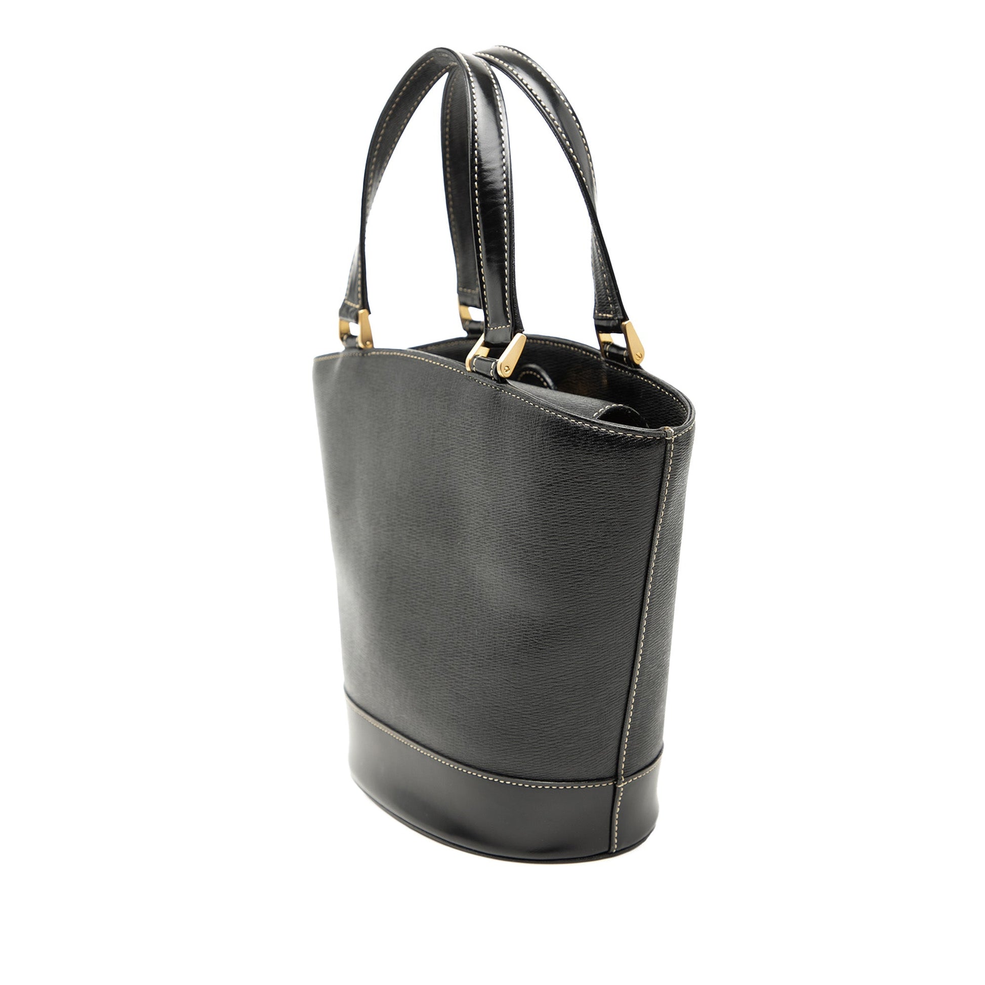 Burberry Leather Bucket Bag