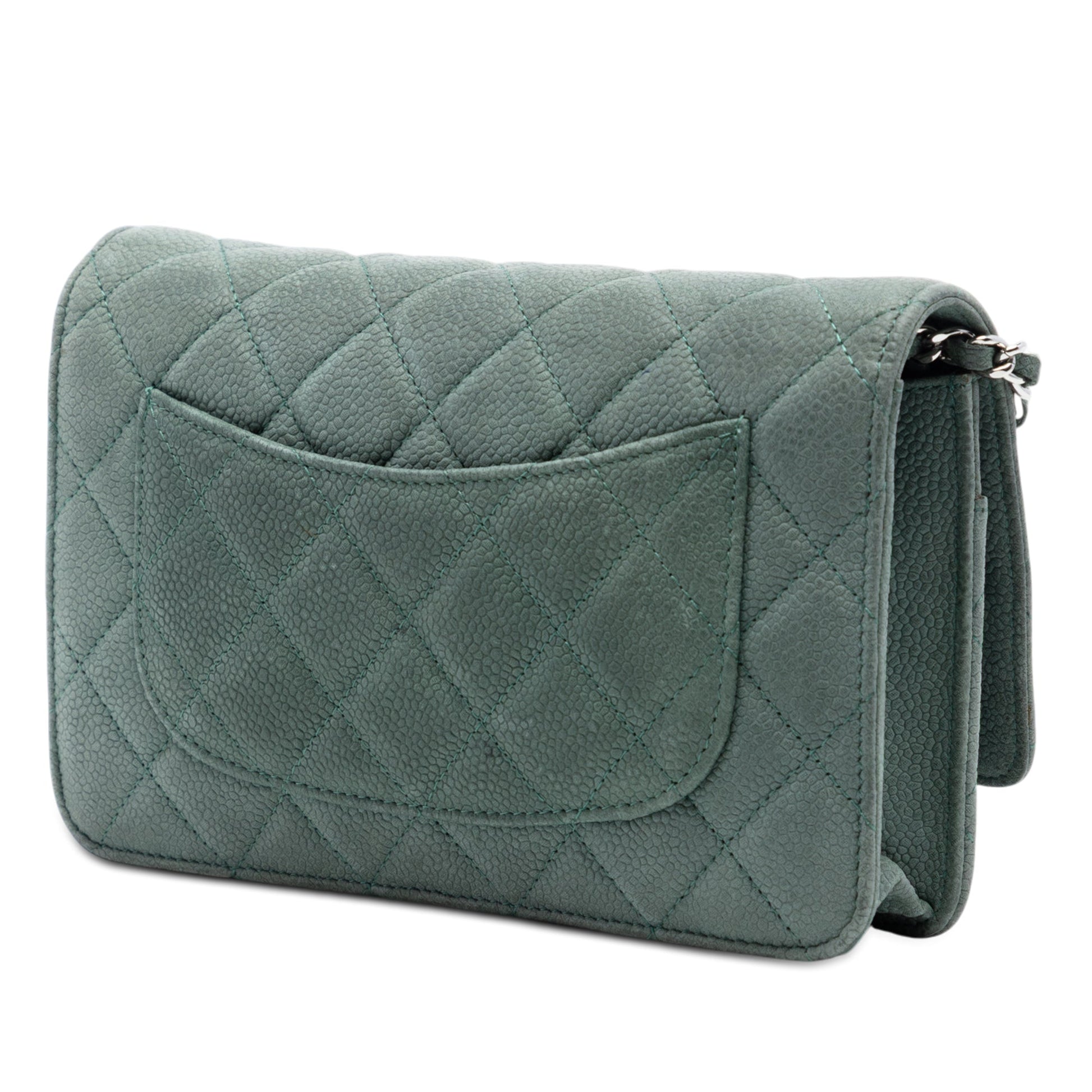 Chanel CC Quilted Caviar Wallet on Chain