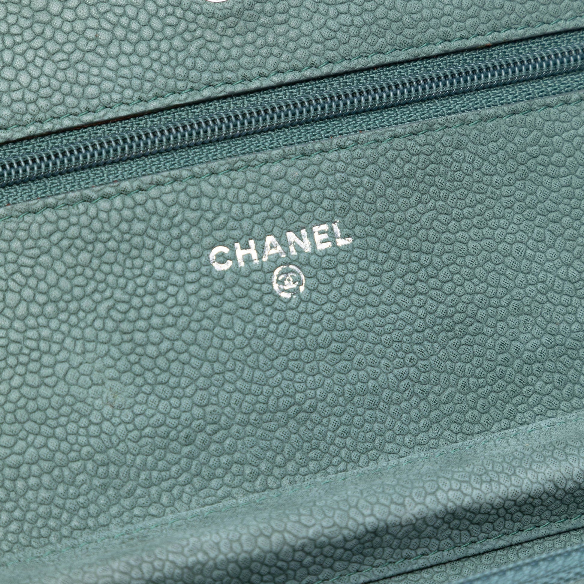 Chanel CC Quilted Caviar Wallet on Chain