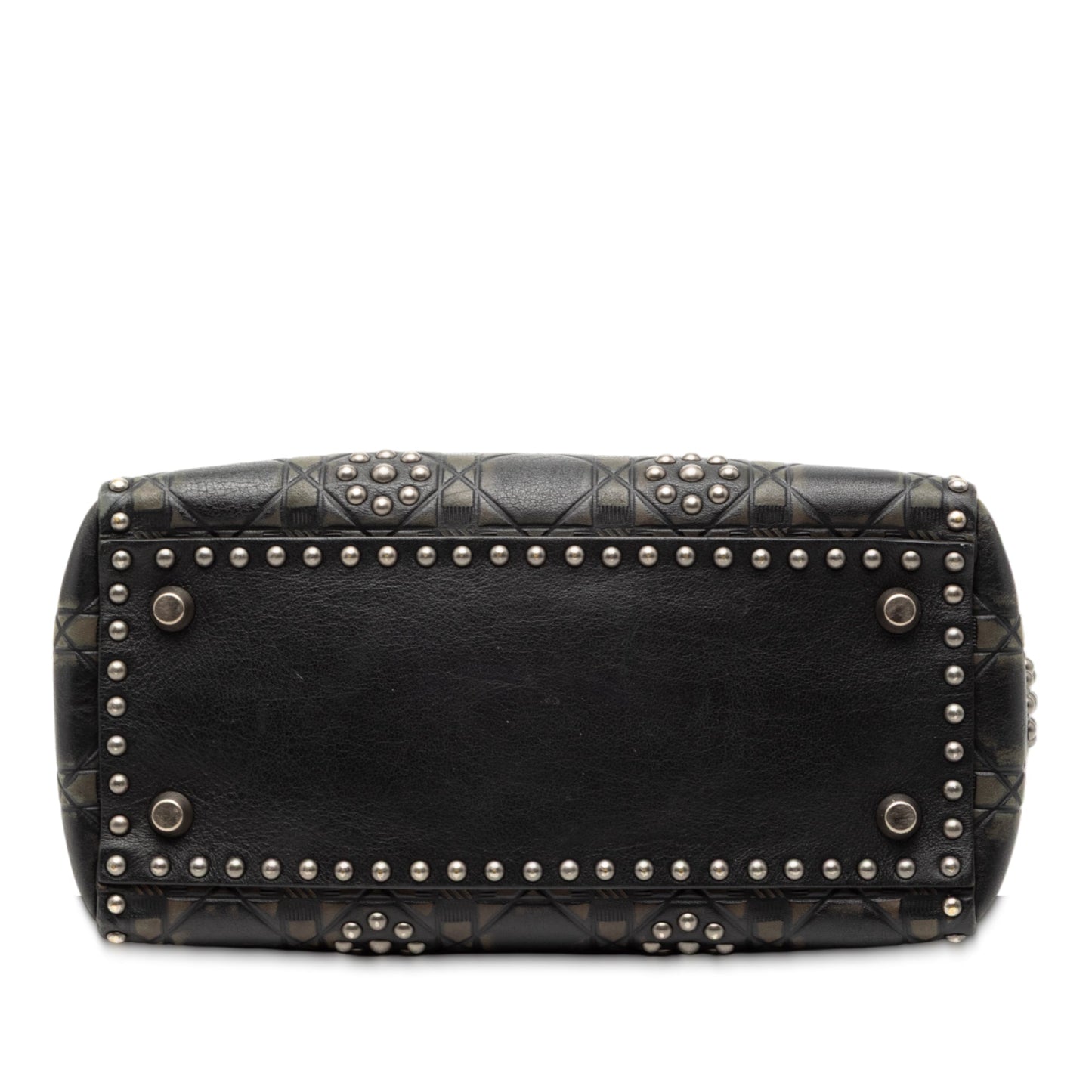 Dior Medium Calfskin Cannage Embossed Flower Studded Supple Lady Dior