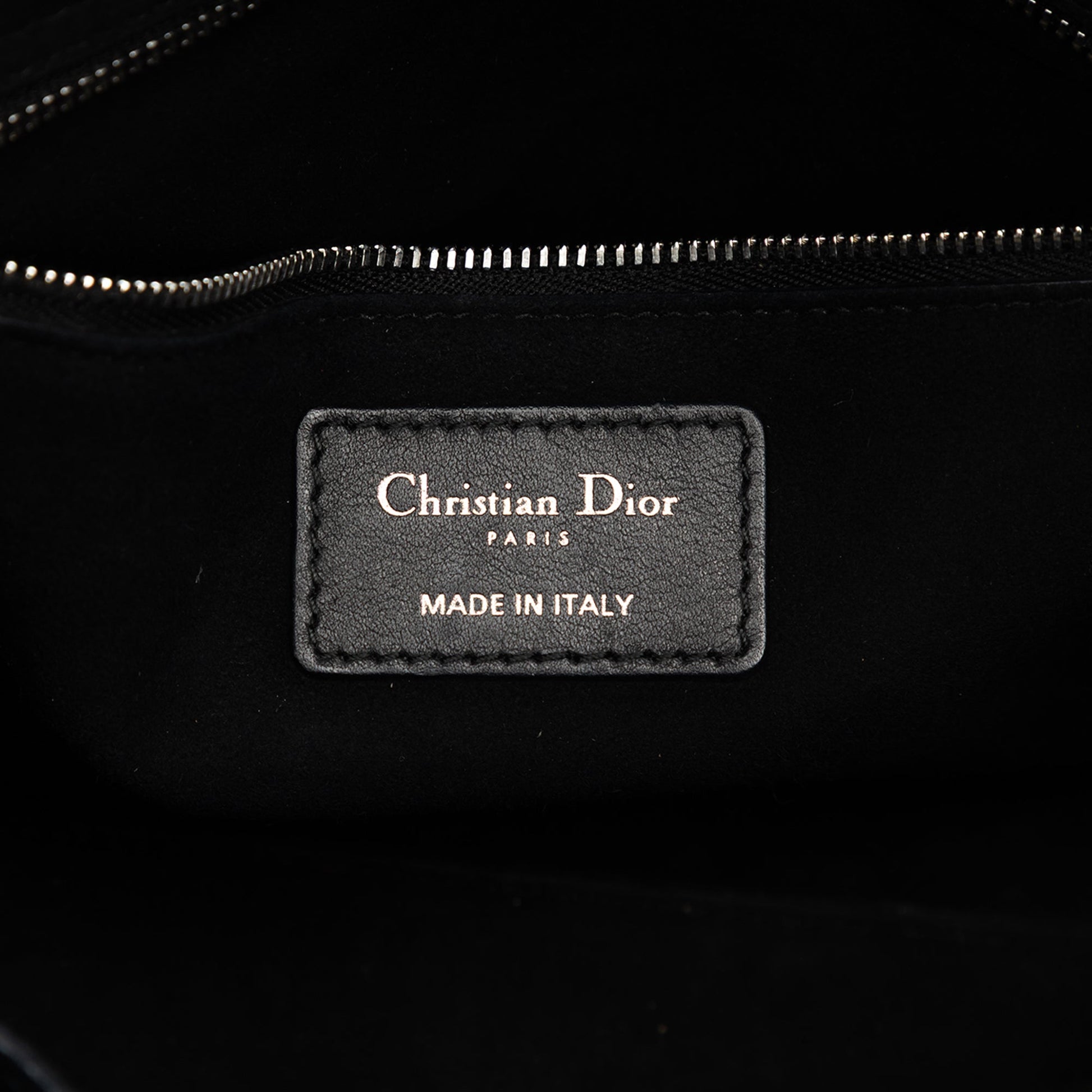 Dior Medium Calfskin Cannage Embossed Flower Studded Supple Lady Dior
