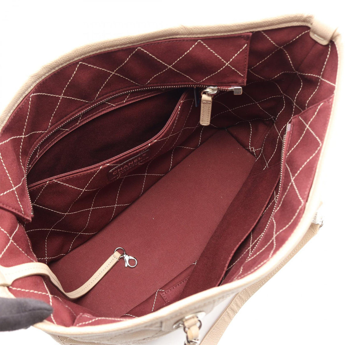 Chanel CC Wild Stitch Caviar Tote
