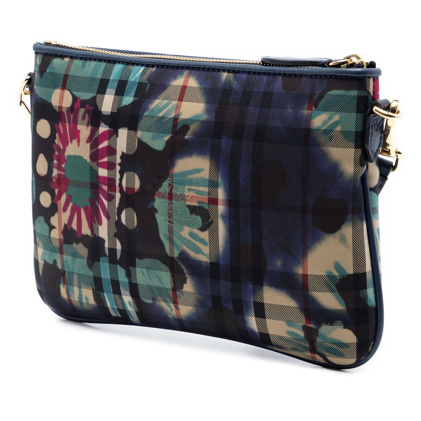 Burberry Haymarket Check Canvas Floral Print Peyton Crossbody