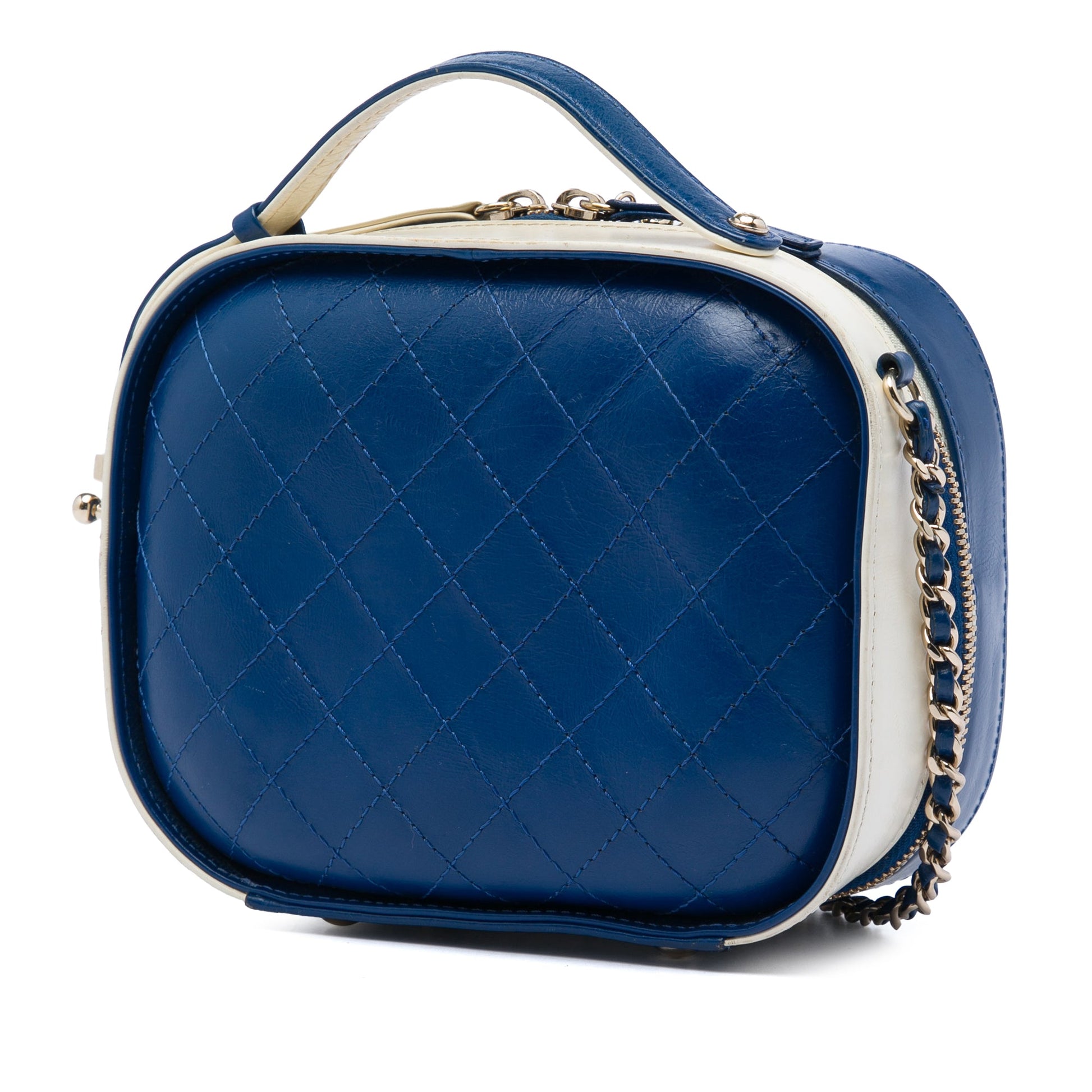 Chanel Small CC Crumpled Calfskin Vanity Case