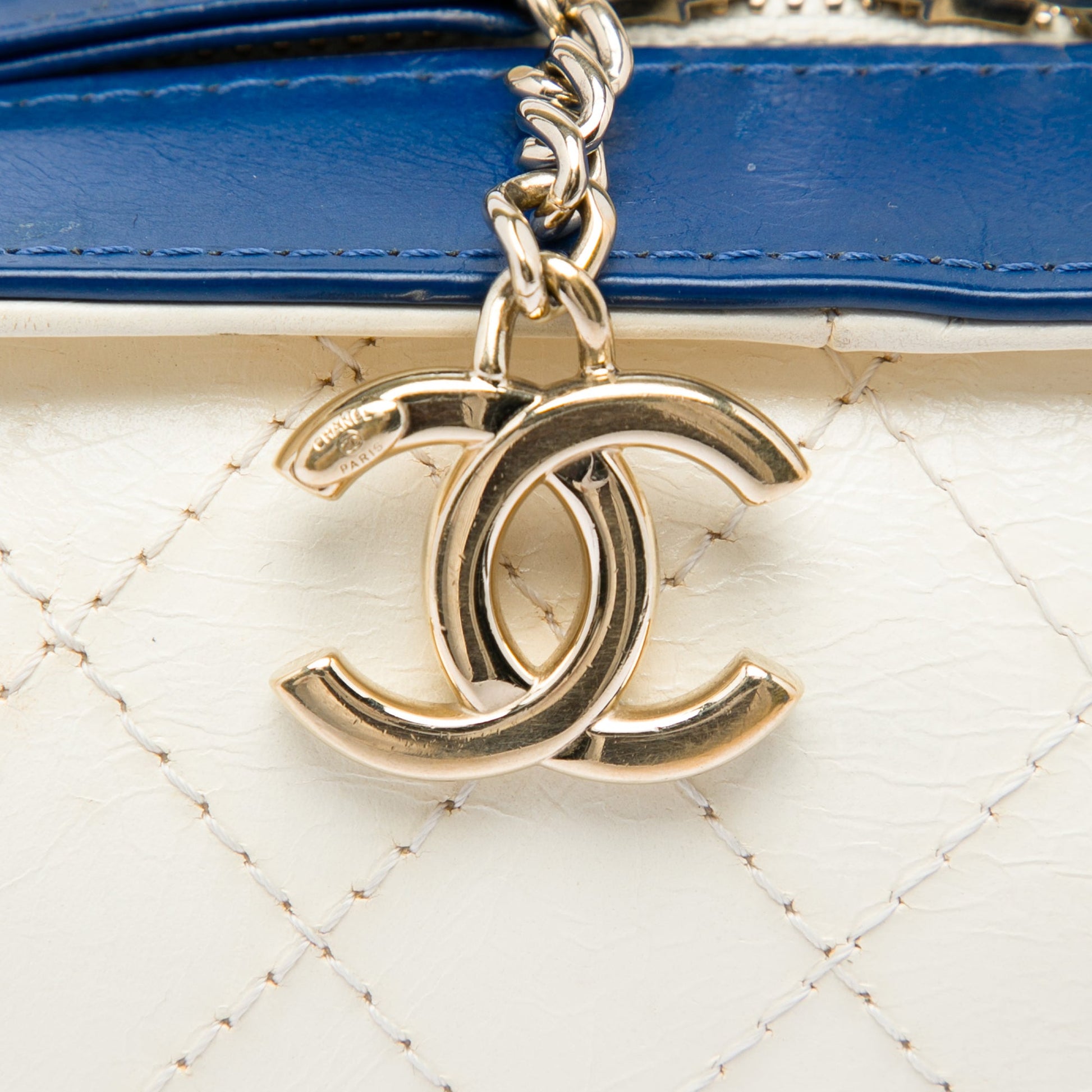 Chanel Small CC Crumpled Calfskin Vanity Case