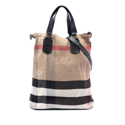 Mega Check Canvas Tottenham Brit Satchel