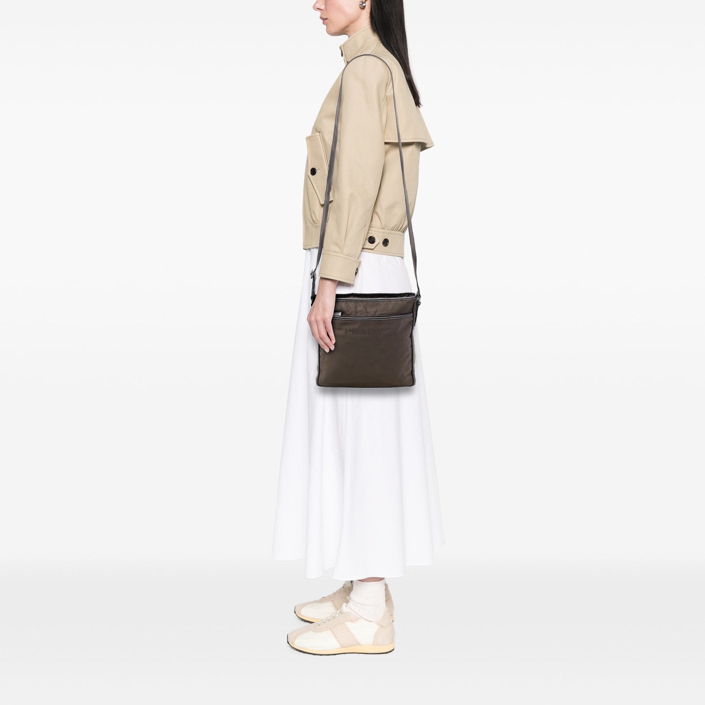 Prada Tessuto Zip Top Crossbody