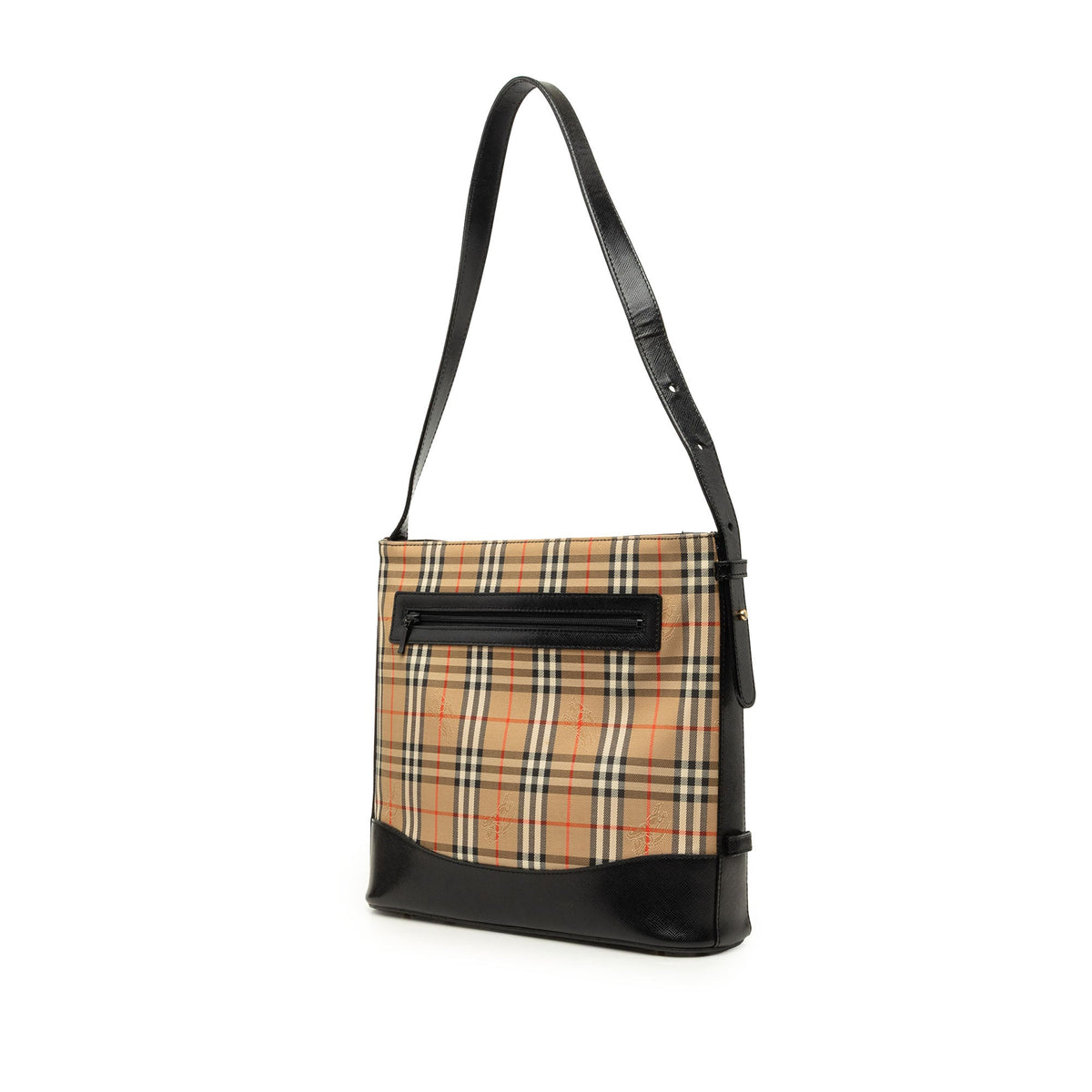 Burberry Haymarket Check Canvas Tote — Beige