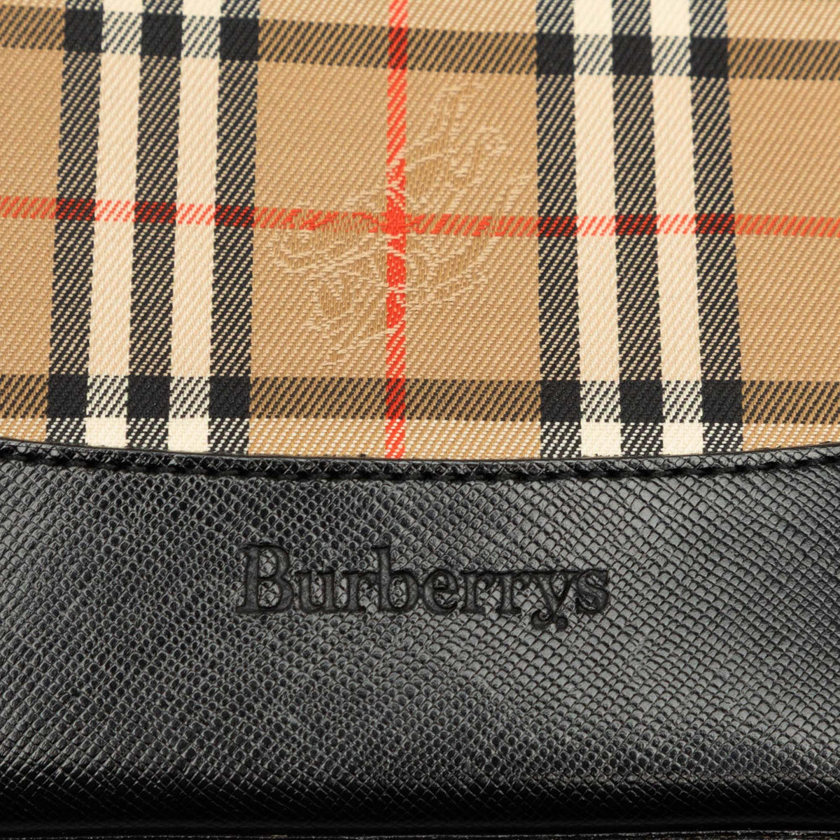 Burberry Haymarket Check Canvas Tote — Beige