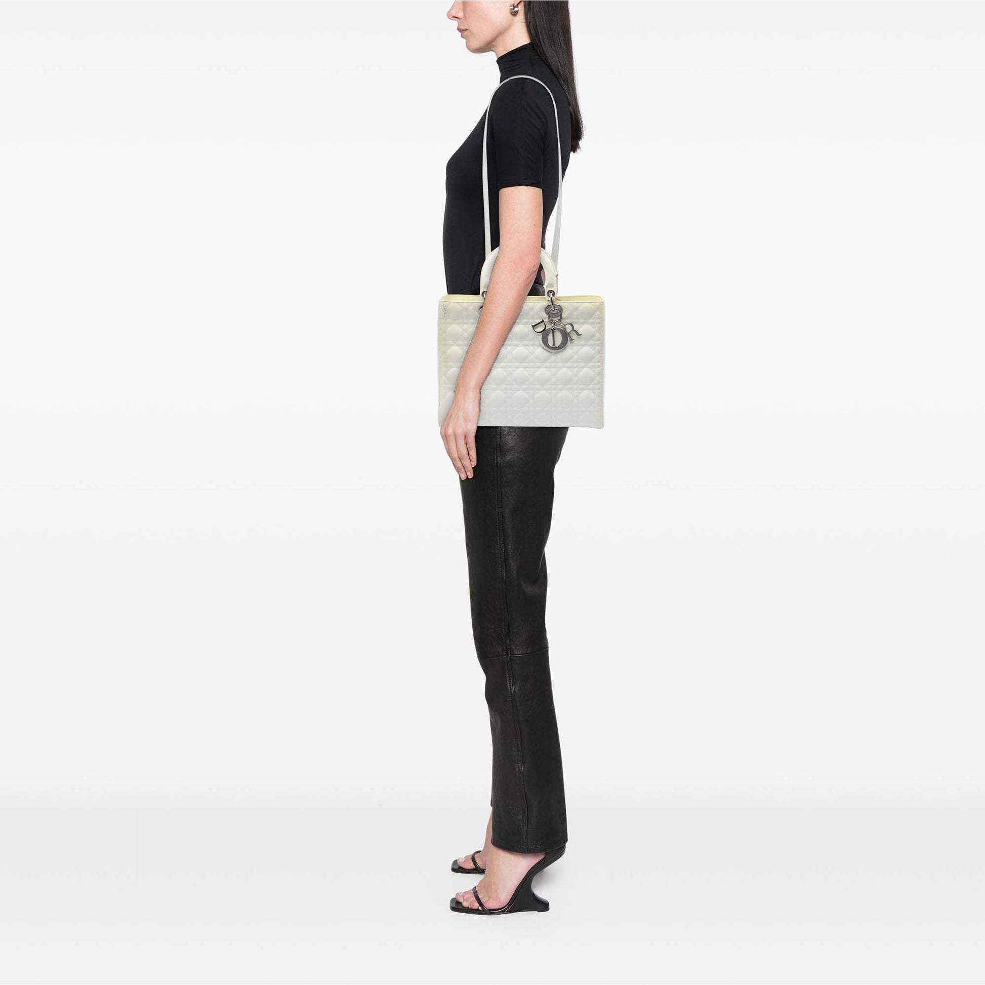 Dior Large Lambskin Cannage Lady Dior