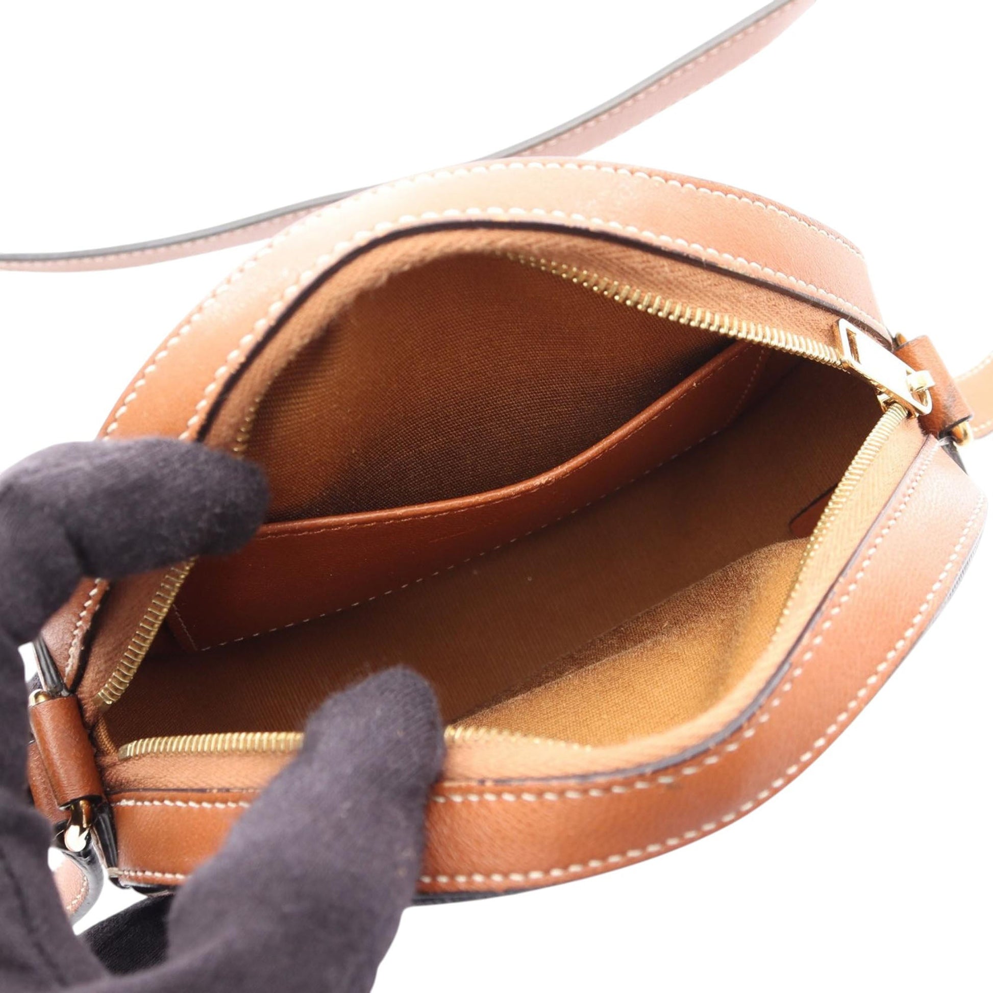 Celine Triomphe Round Purse Crossbody