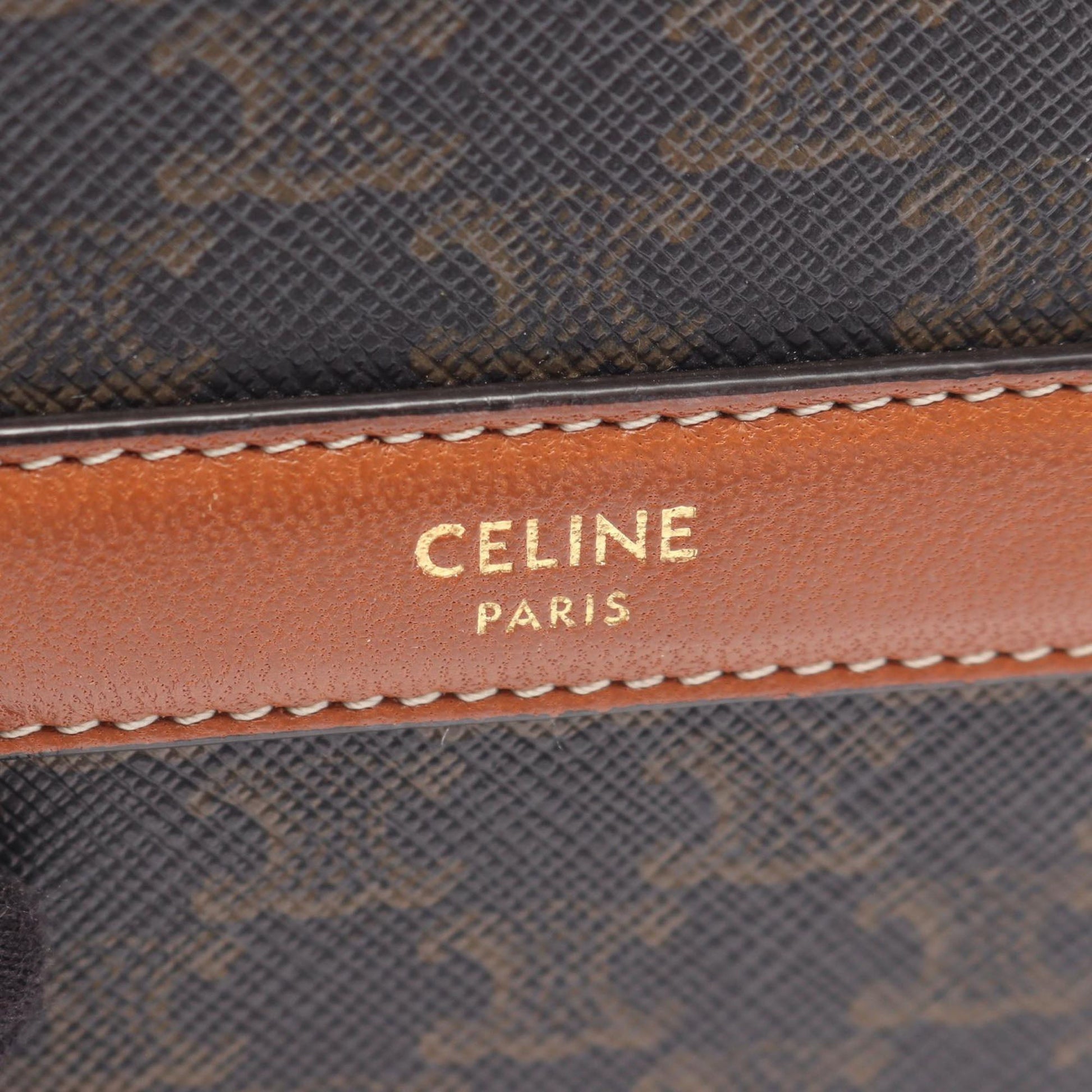 Celine Triomphe Round Purse Crossbody