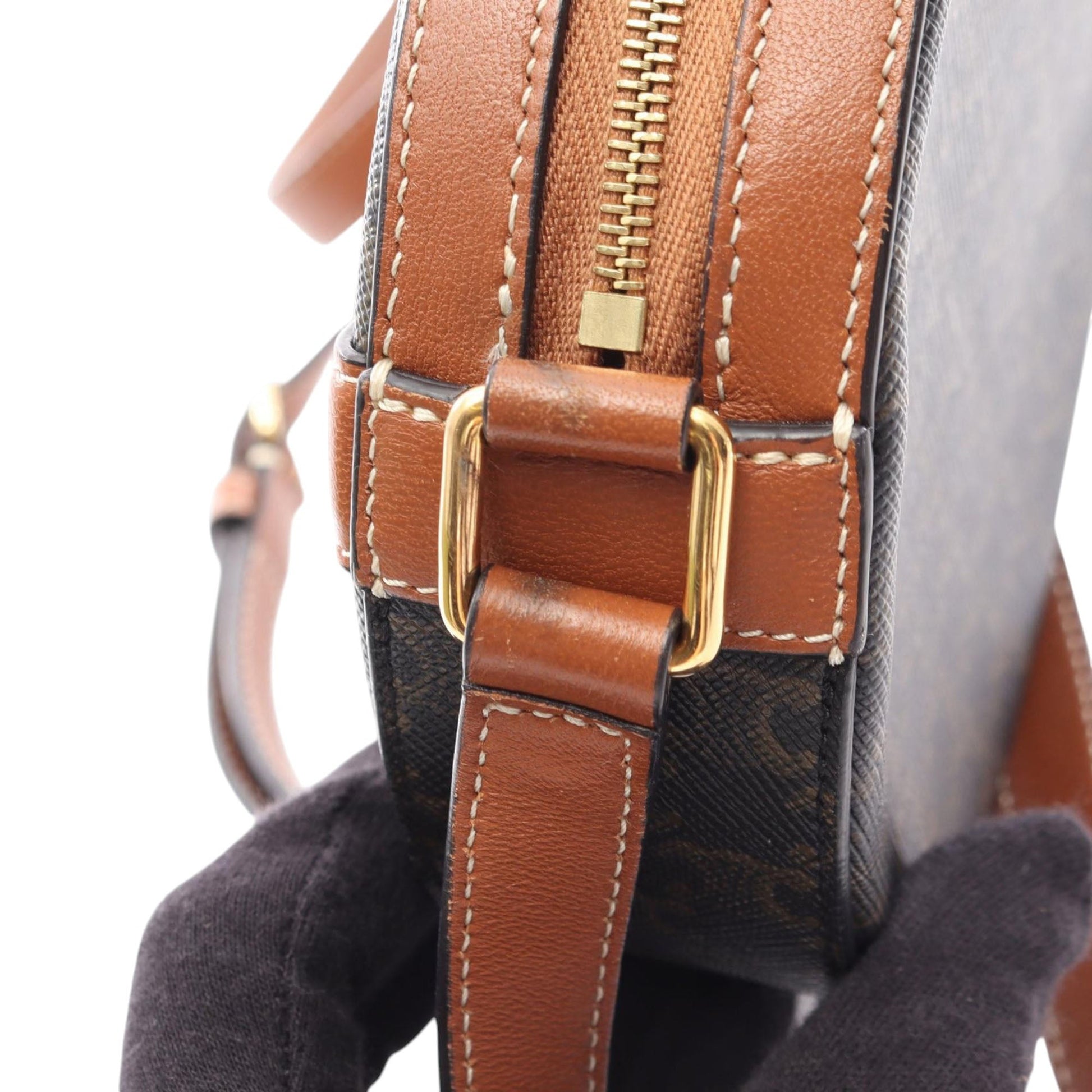Celine Triomphe Round Purse Crossbody