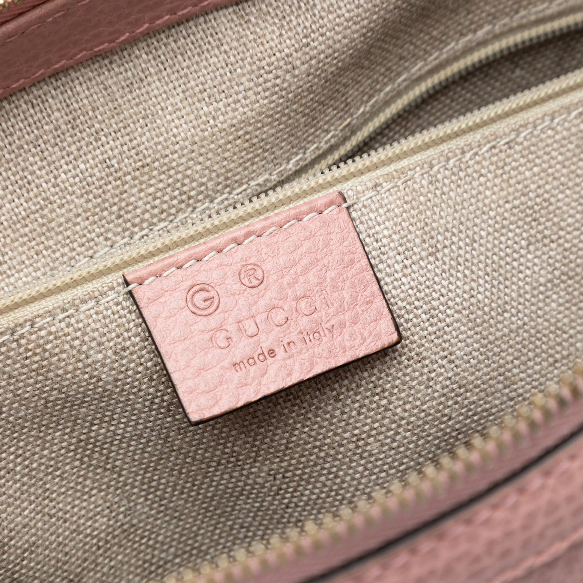 Gucci Dollar Calfskin GG Charm Satchel